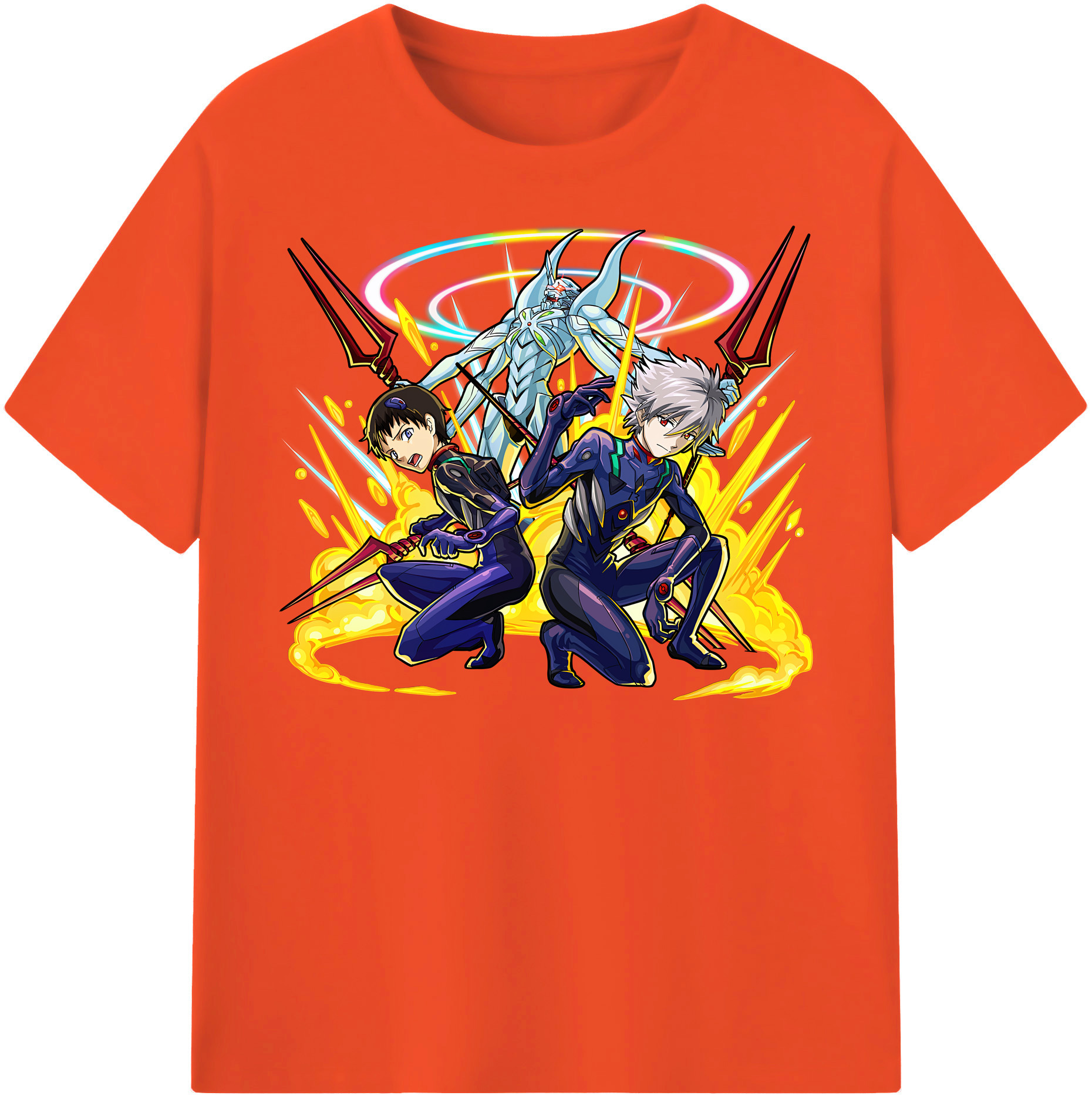 （画像用） EVA 新世紀エヴァンゲリオン 綿100％半袖Tシャツ（フロントプリント）