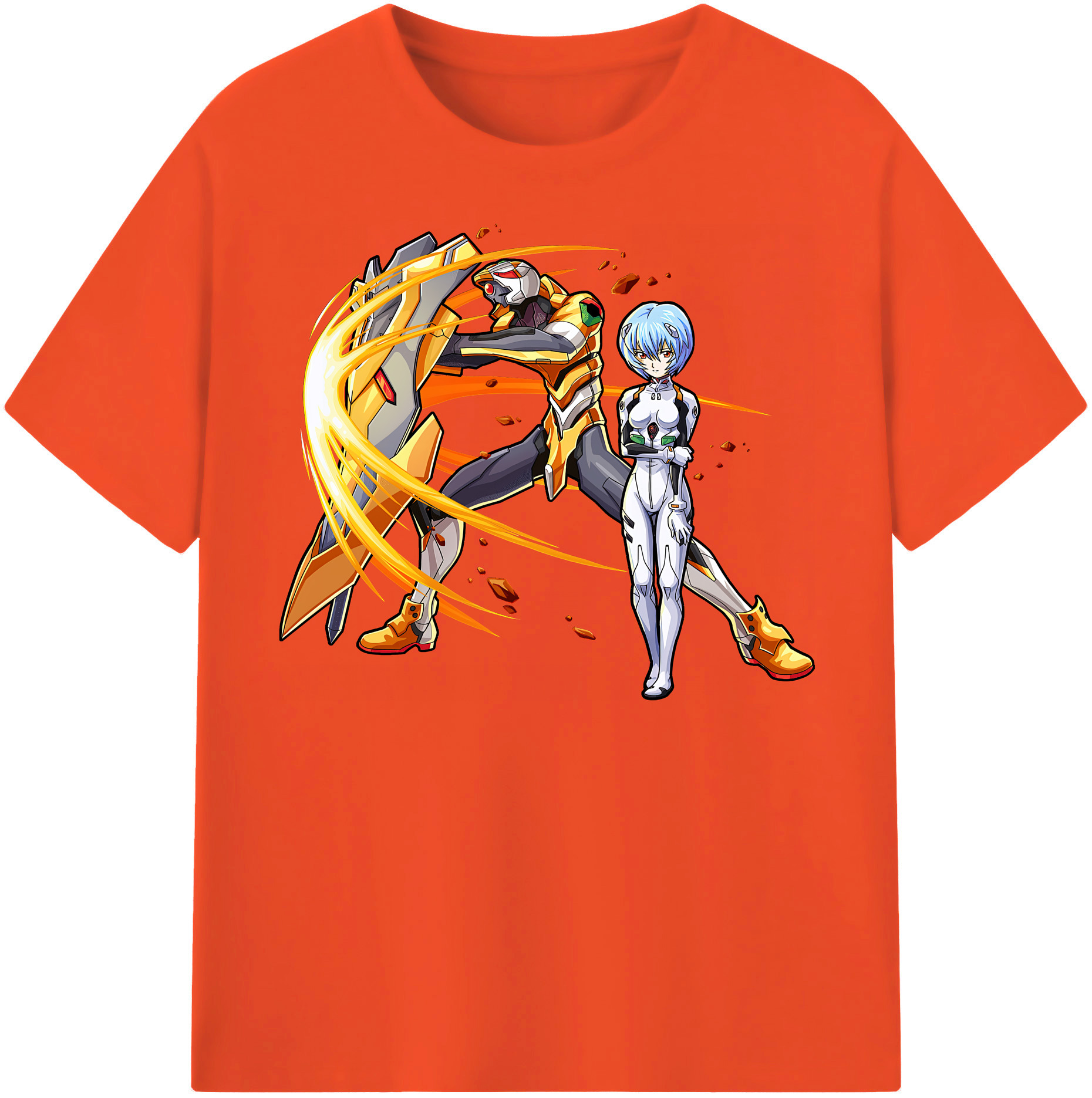 （画像用） EVA 新世紀エヴァンゲリオン 綿100％半袖Tシャツ（フロントプリント）