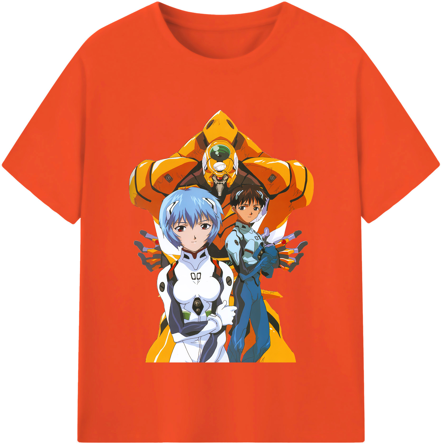 （画像用） EVA 新世紀エヴァンゲリオン 綿100％半袖Tシャツ（フロントプリント）