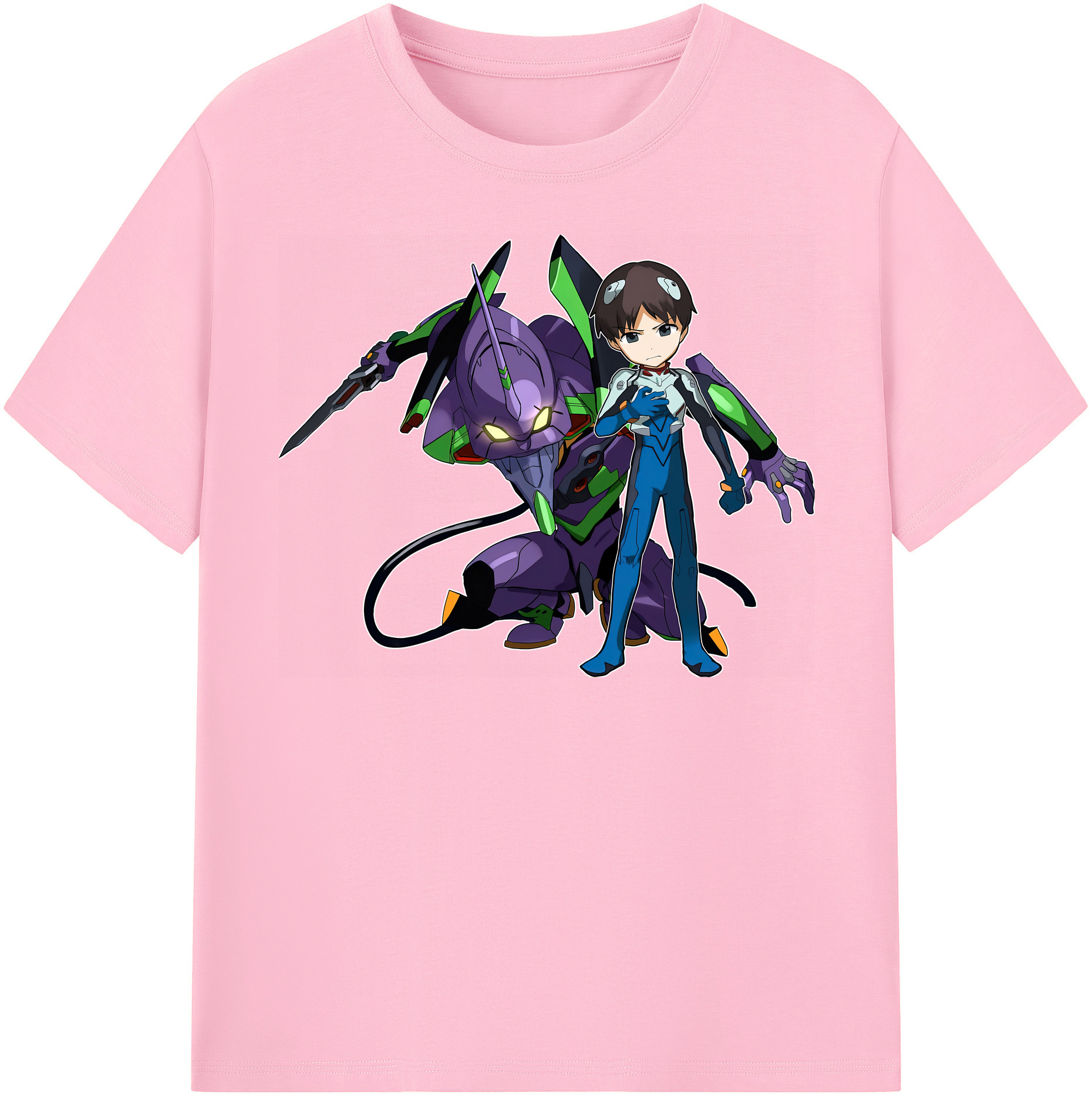 （画像用） EVA 新世紀エヴァンゲリオン 綿100％半袖Tシャツ（フロントプリント）