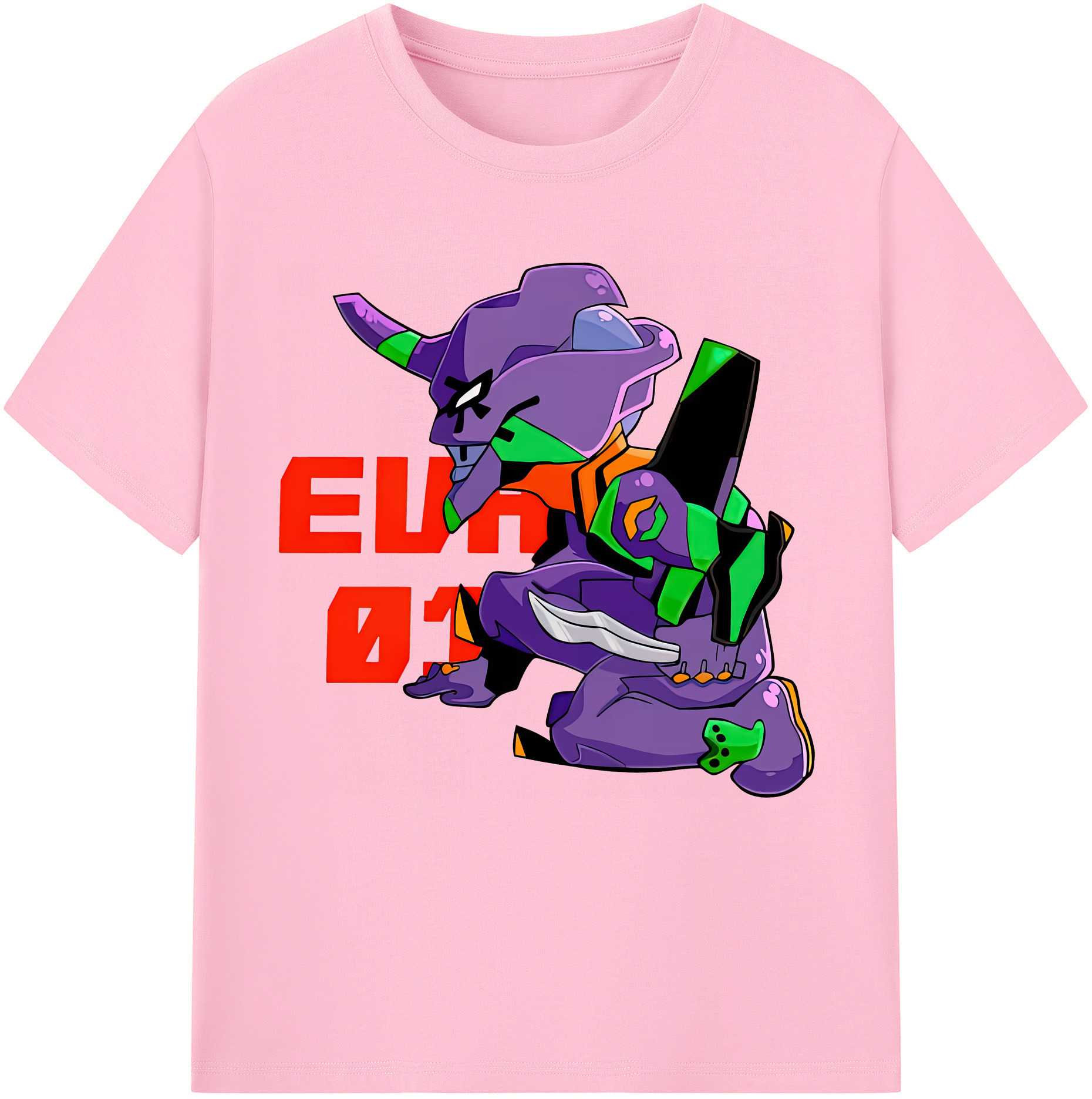 （画像用） EVA 新世紀エヴァンゲリオン 綿100％半袖Tシャツ（フロントプリント）