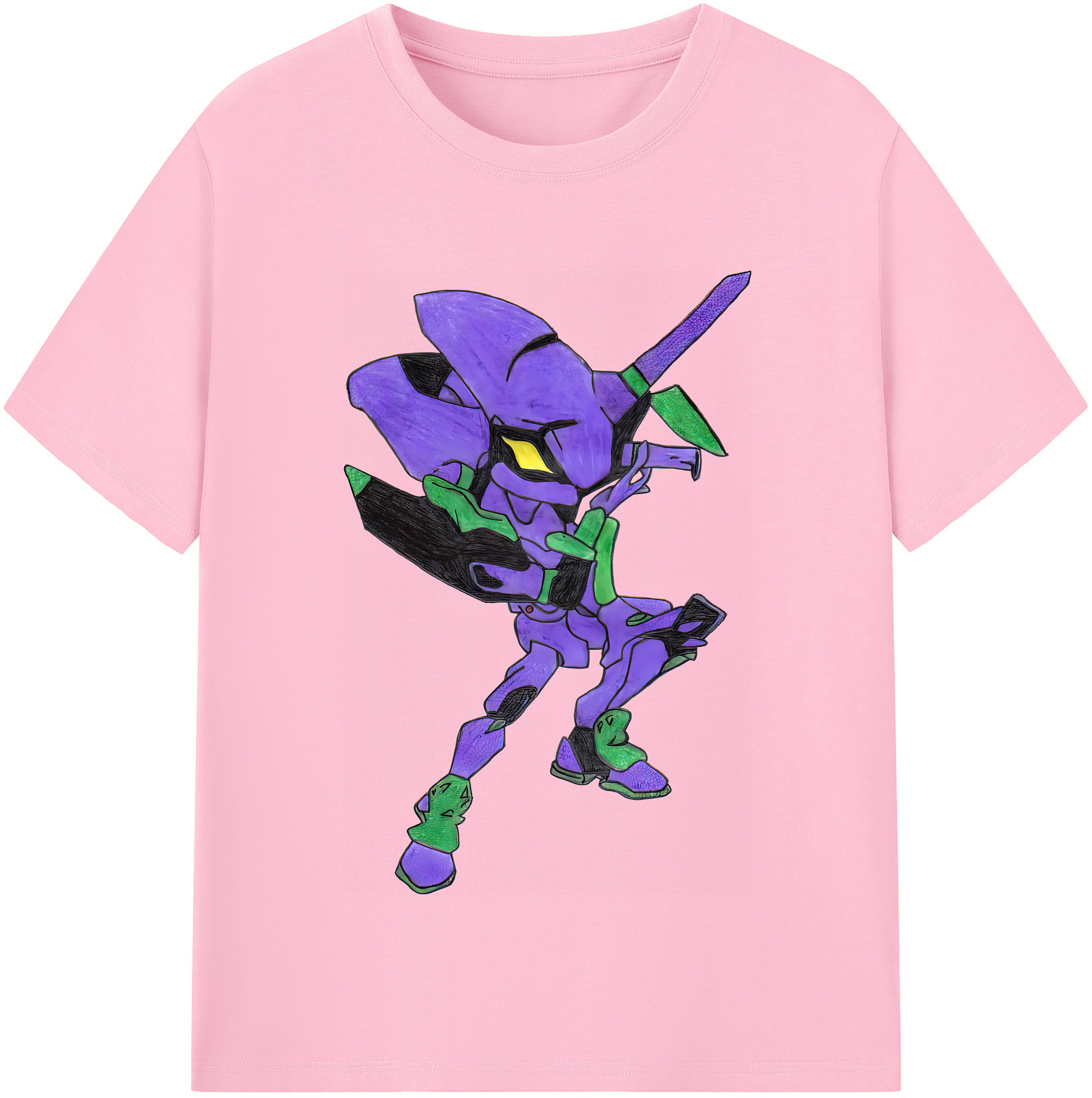 （画像用） EVA 新世紀エヴァンゲリオン 綿100％半袖Tシャツ（フロントプリント）