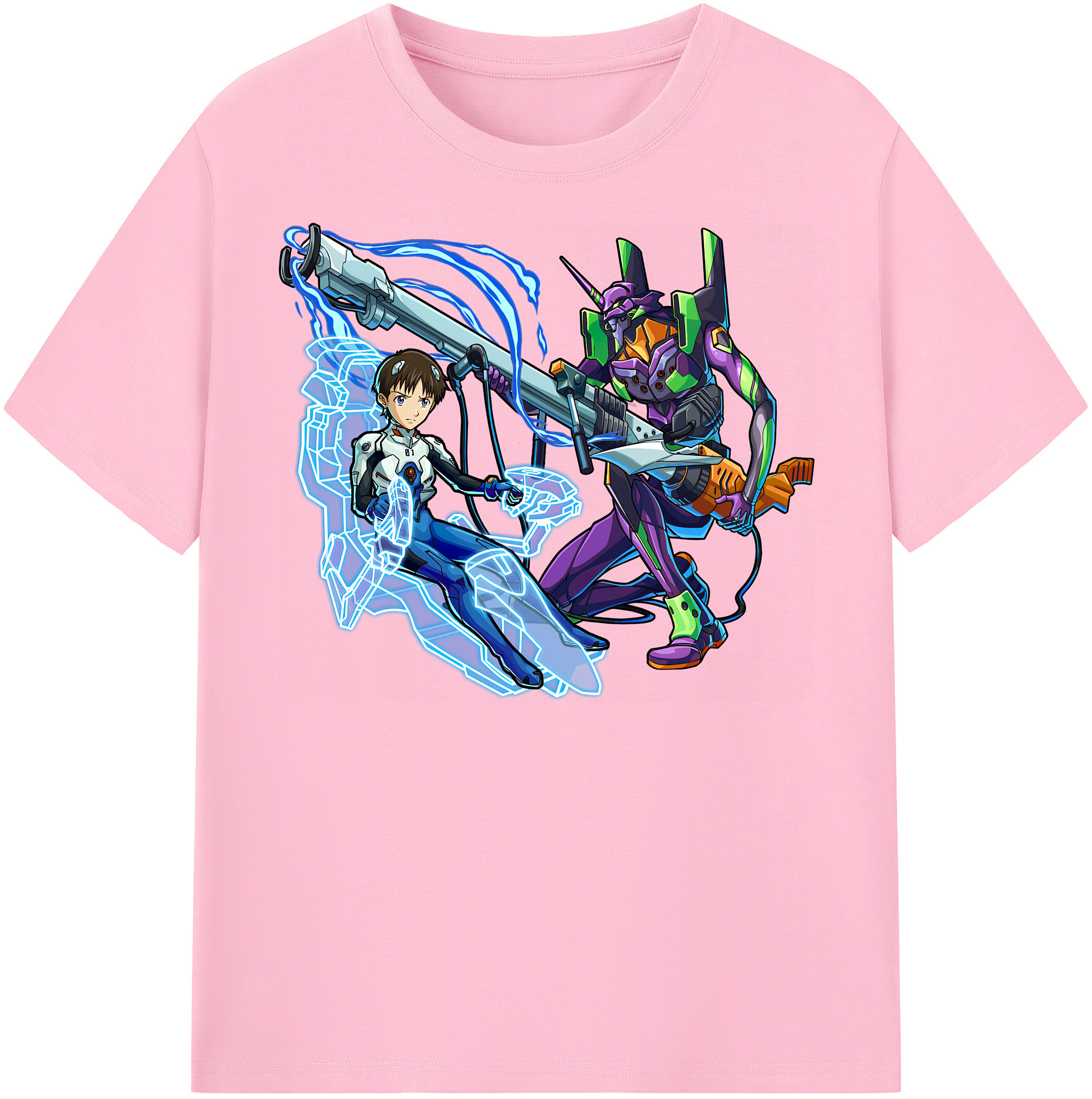 （画像用） EVA 新世紀エヴァンゲリオン 綿100％半袖Tシャツ（フロントプリント）