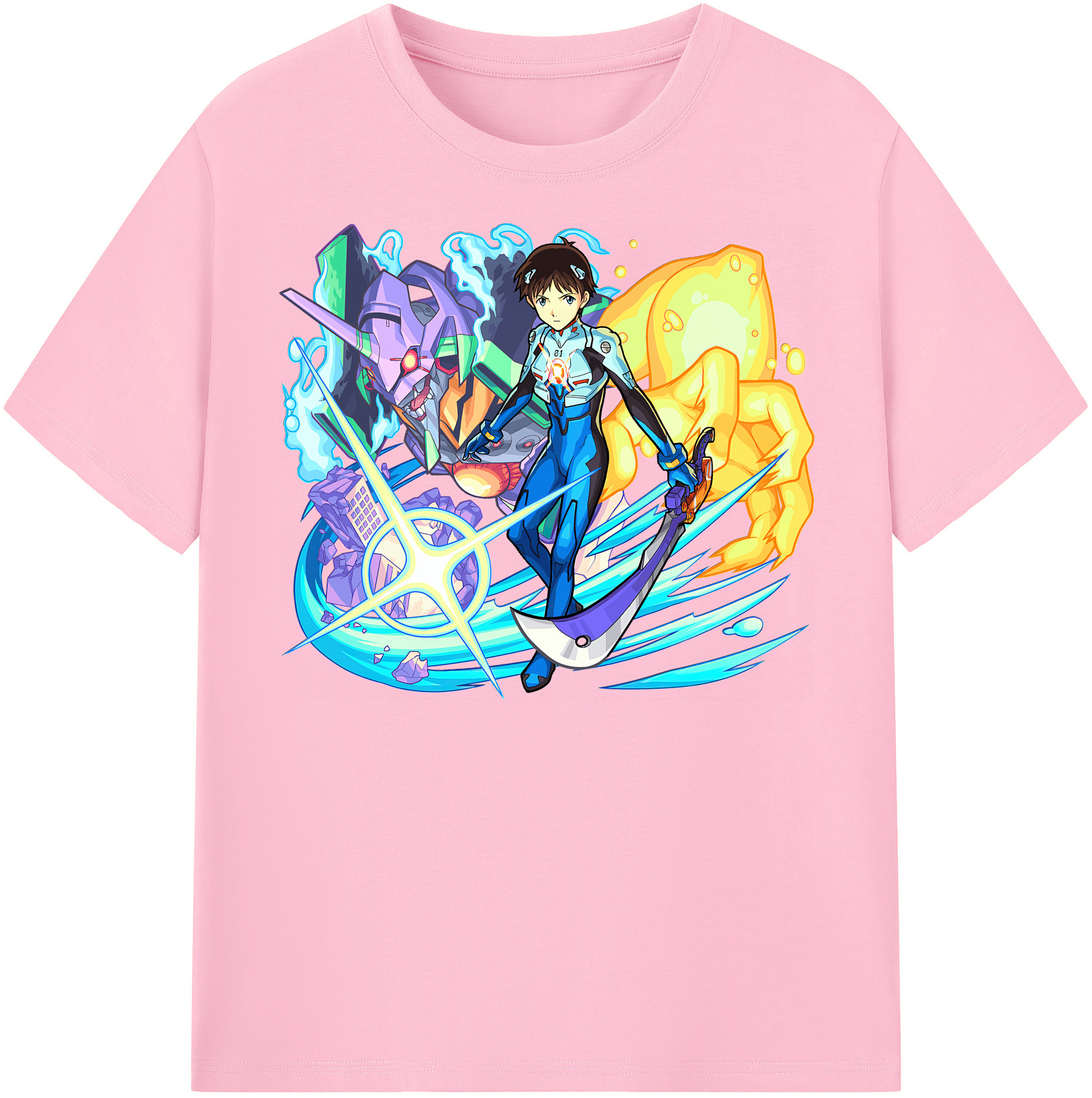 （画像用） EVA 新世紀エヴァンゲリオン 綿100％半袖Tシャツ（フロントプリント）