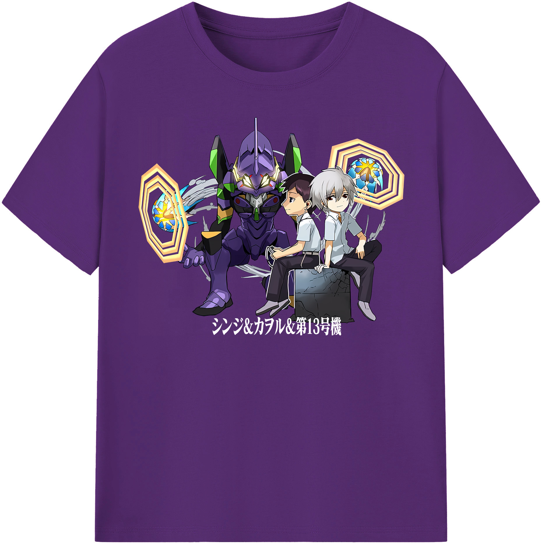 （画像用） EVA 新世紀エヴァンゲリオン 綿100％半袖Tシャツ（フロントプリント）