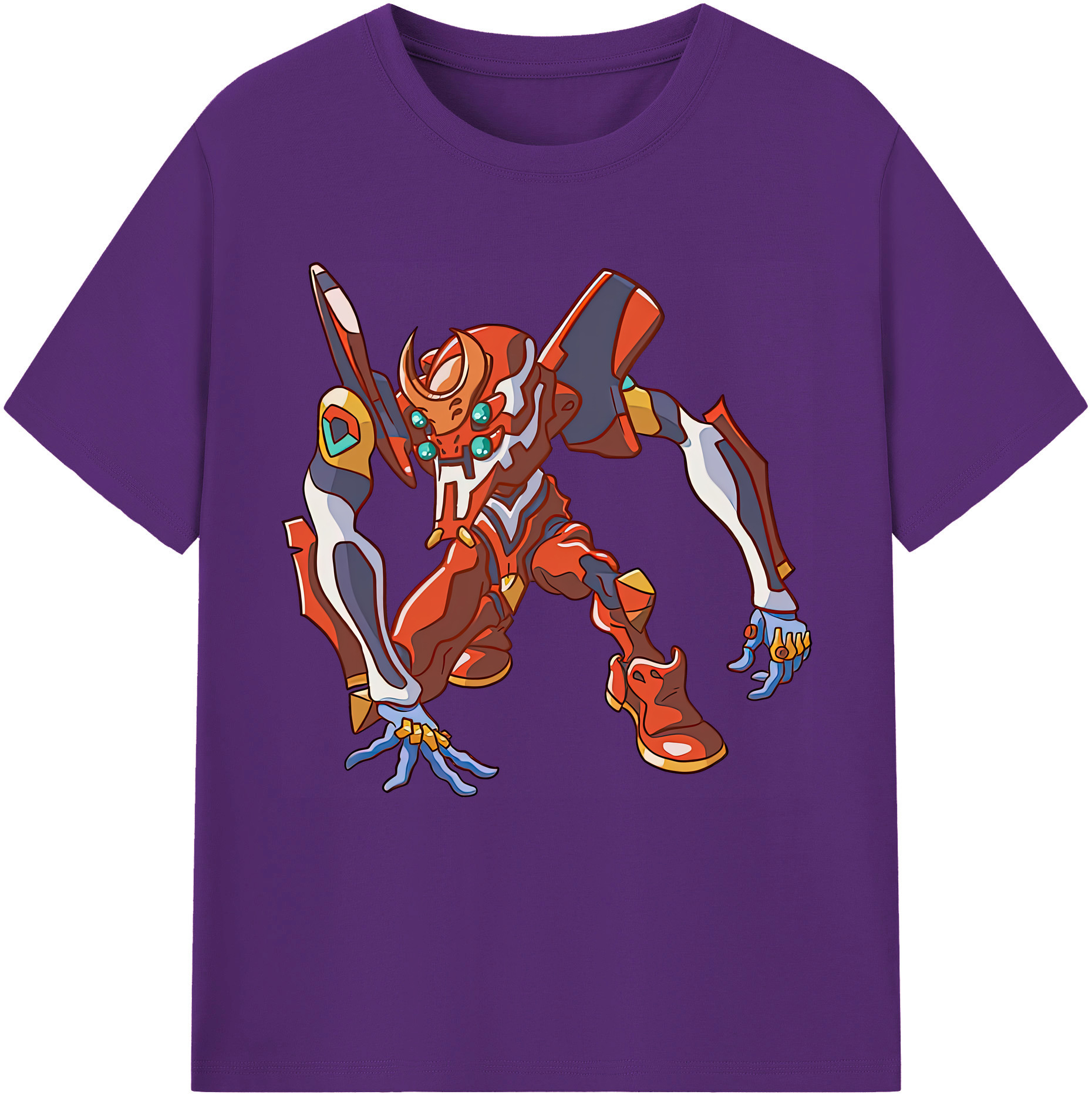 （画像用） EVA 新世紀エヴァンゲリオン 綿100％半袖Tシャツ（フロントプリント）