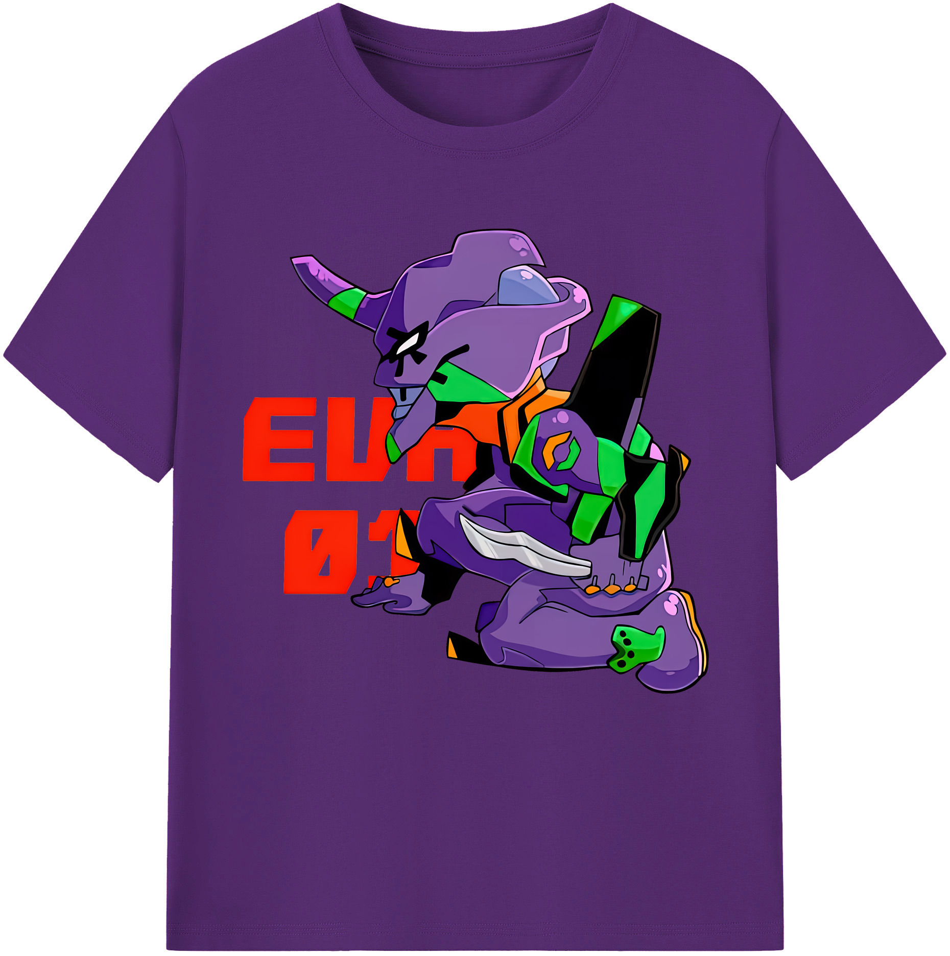 （画像用） EVA 新世紀エヴァンゲリオン 綿100％半袖Tシャツ（フロントプリント）
