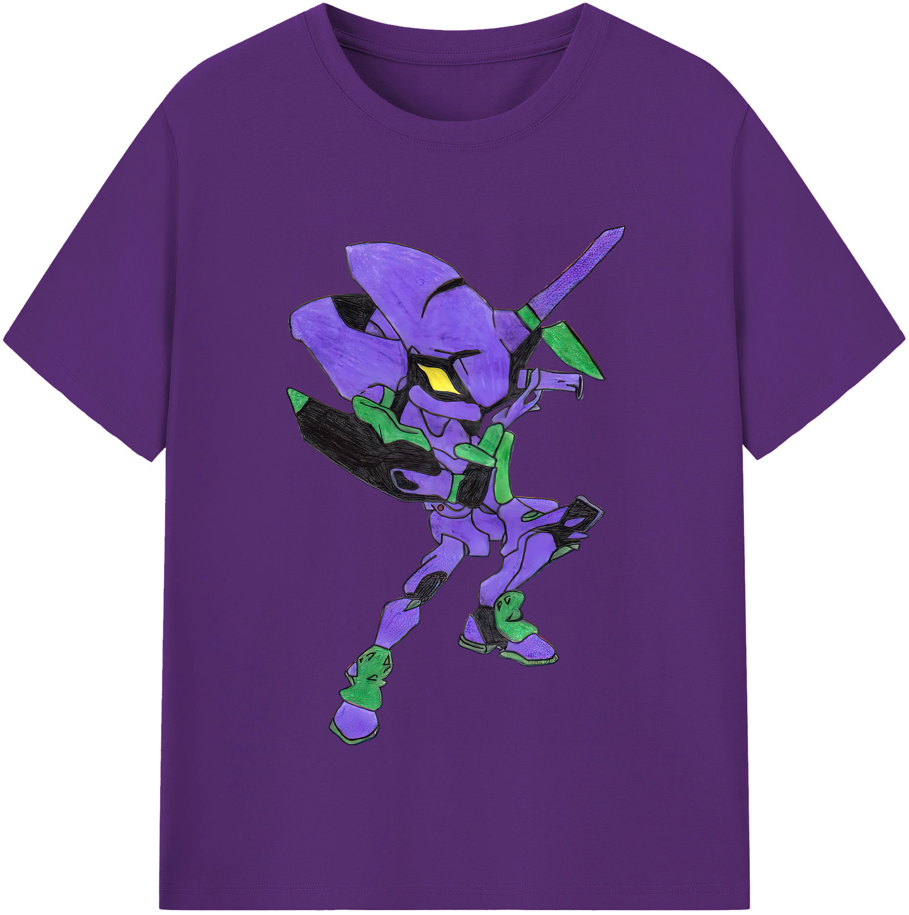 （画像用） EVA 新世紀エヴァンゲリオン 綿100％半袖Tシャツ（フロントプリント）