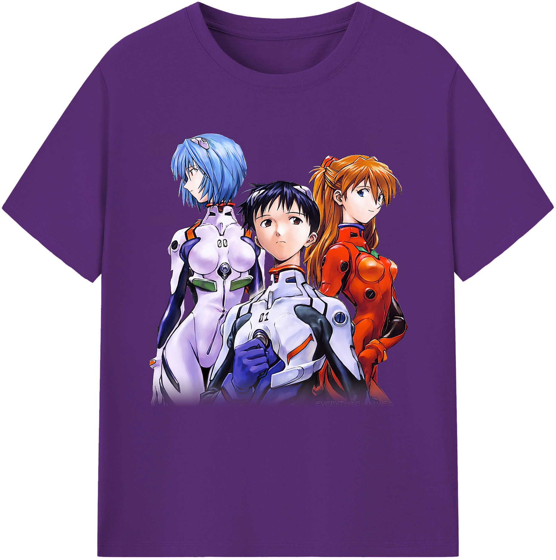 （画像用） EVA 新世紀エヴァンゲリオン 綿100％半袖Tシャツ（フロントプリント）