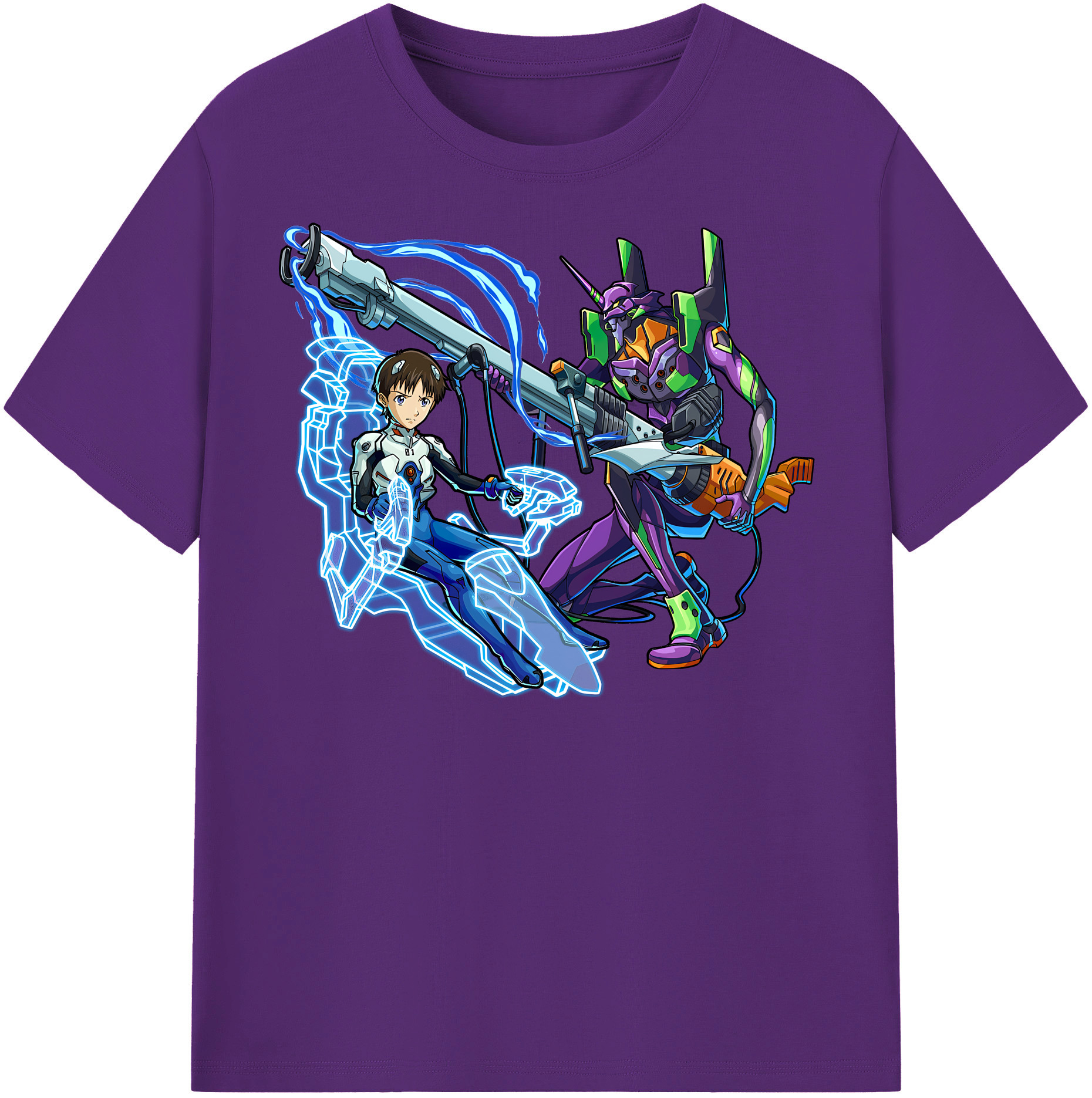 （画像用） EVA 新世紀エヴァンゲリオン 綿100％半袖Tシャツ（フロントプリント）