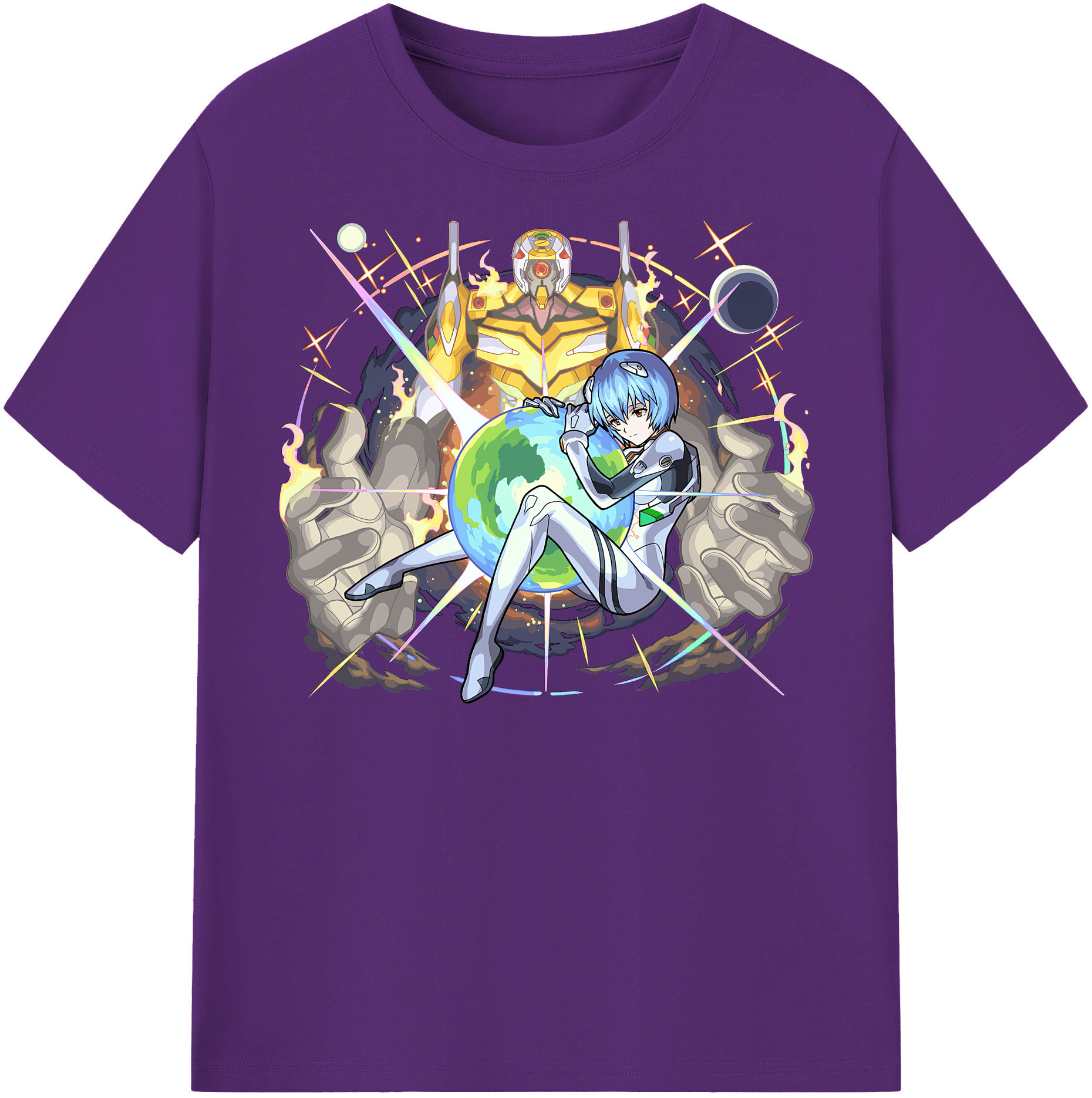 （画像用） EVA 新世紀エヴァンゲリオン 綿100％半袖Tシャツ（フロントプリント）