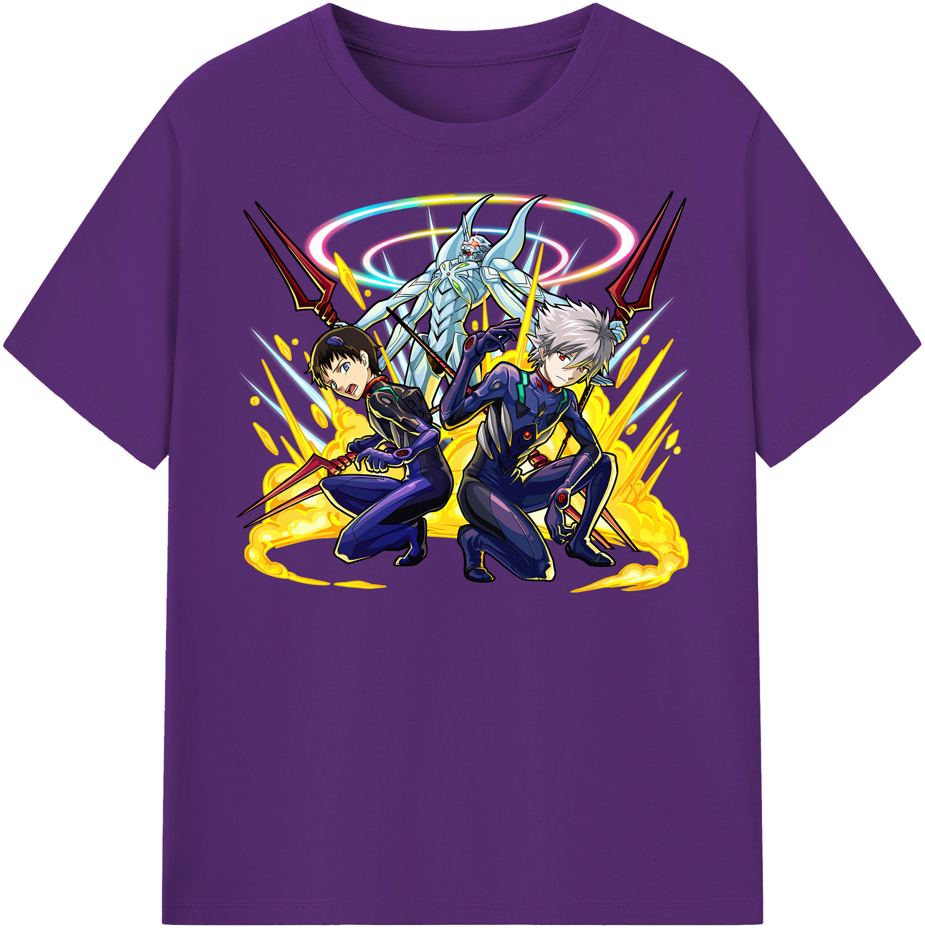 （画像用） EVA 新世紀エヴァンゲリオン 綿100％半袖Tシャツ（フロントプリント）