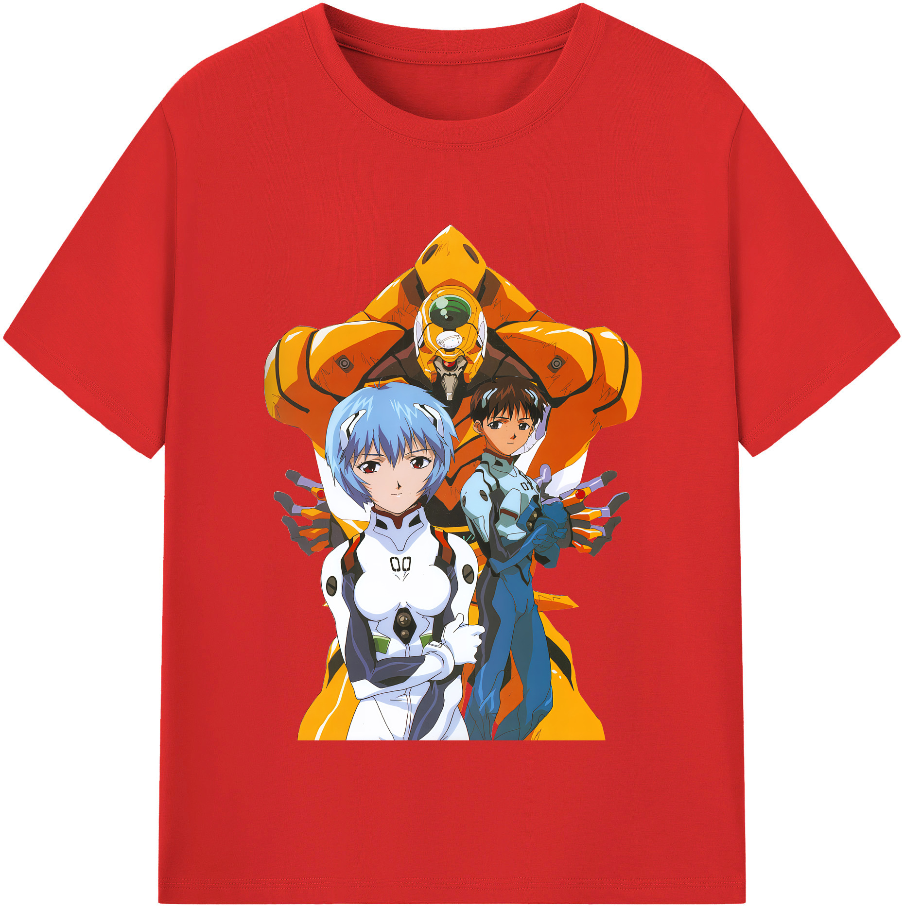 （画像用） EVA 新世紀エヴァンゲリオン 綿100％半袖Tシャツ（フロントプリント）