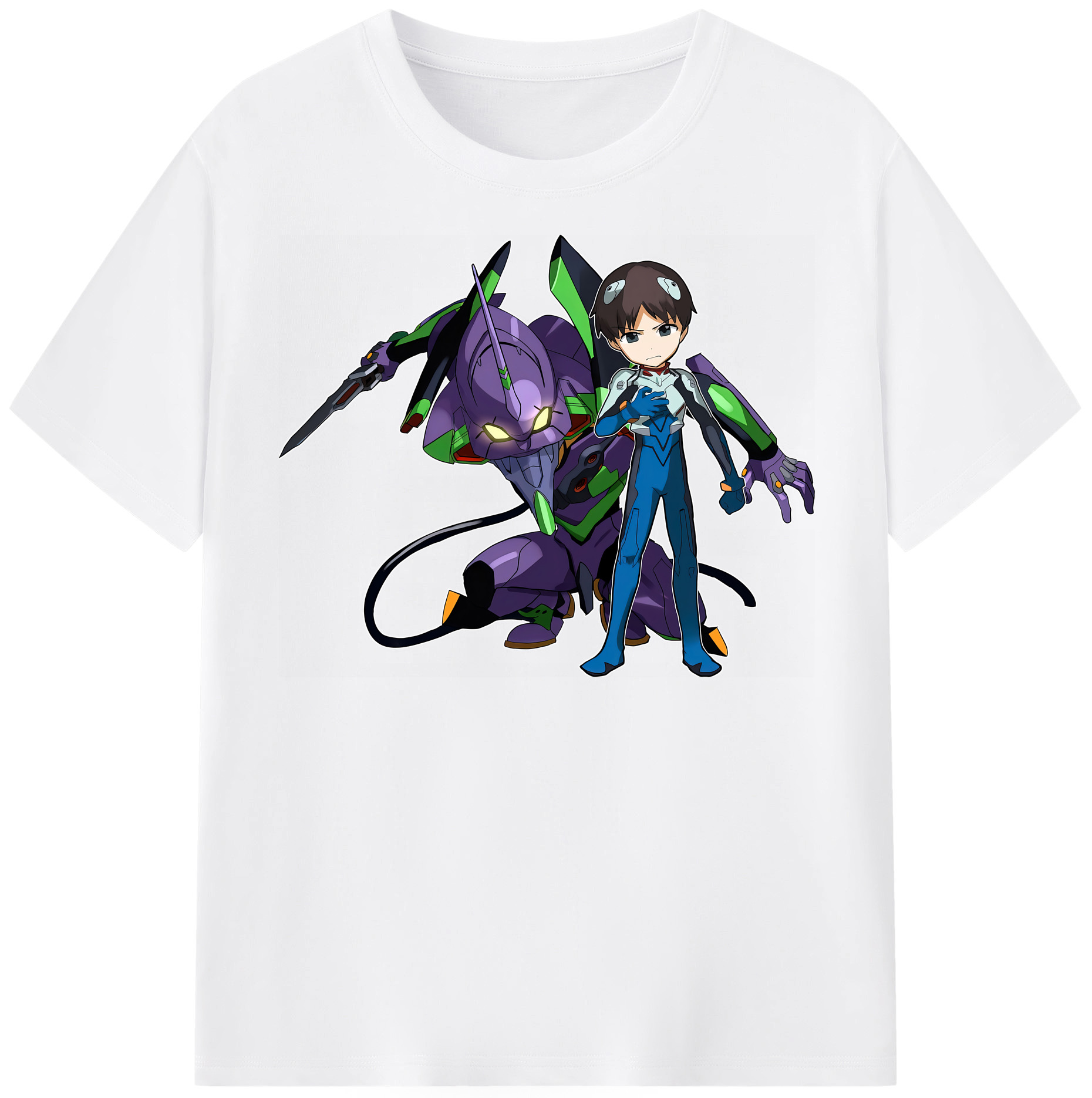 （画像用） EVA 新世紀エヴァンゲリオン 綿100％半袖Tシャツ（フロントプリント）