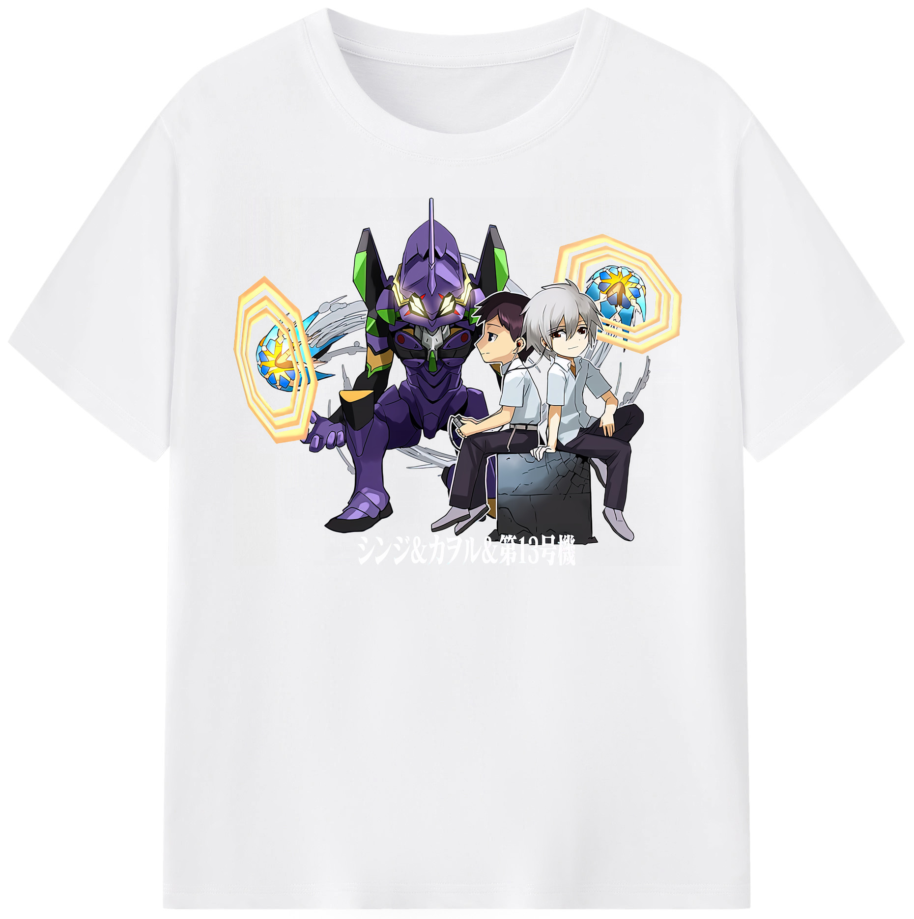 （画像用） EVA 新世紀エヴァンゲリオン 綿100％半袖Tシャツ（フロントプリント）