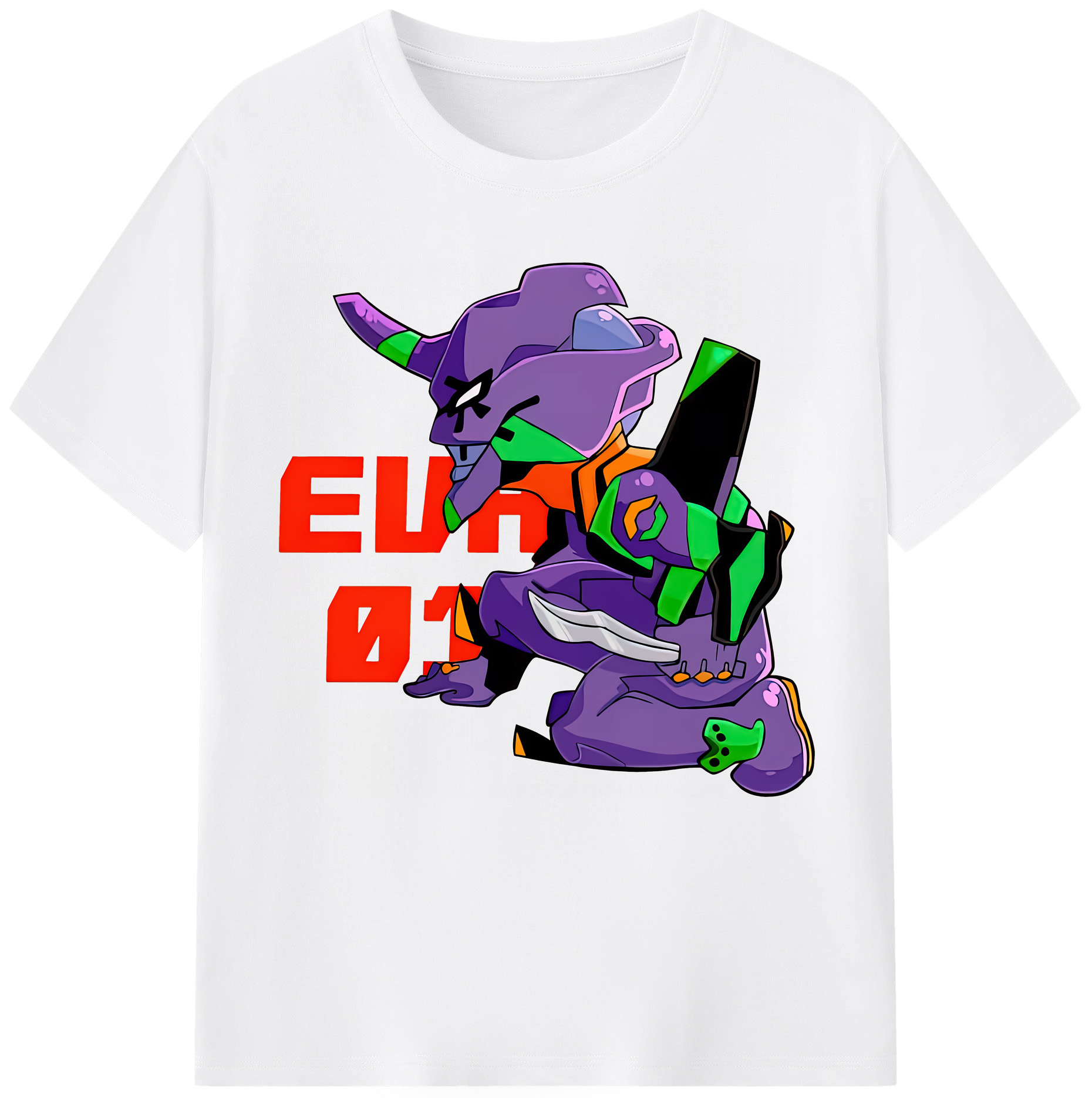 （画像用） EVA 新世紀エヴァンゲリオン 綿100％半袖Tシャツ（フロントプリント）