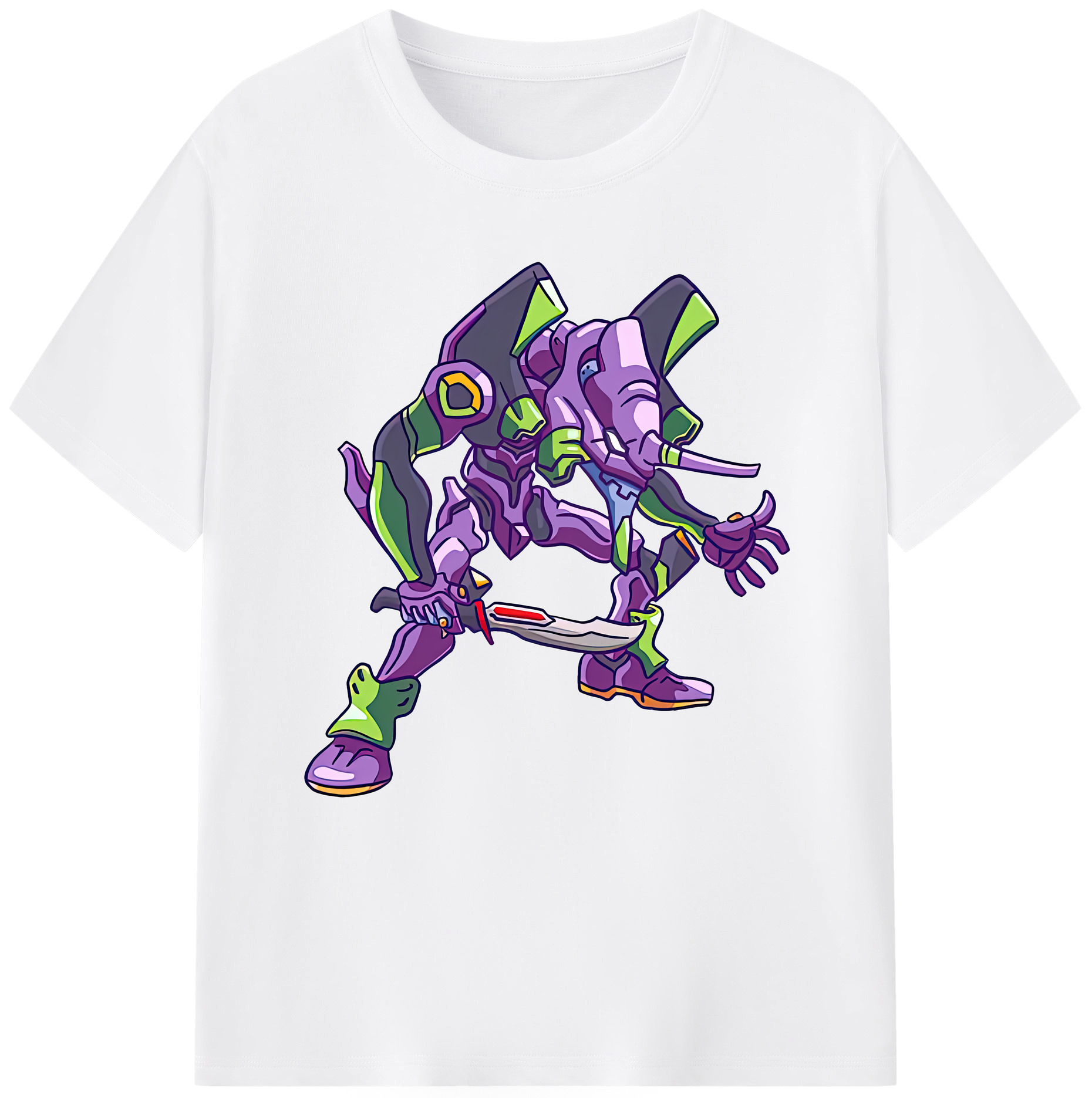 （画像用） EVA 新世紀エヴァンゲリオン 綿100％半袖Tシャツ（フロントプリント）