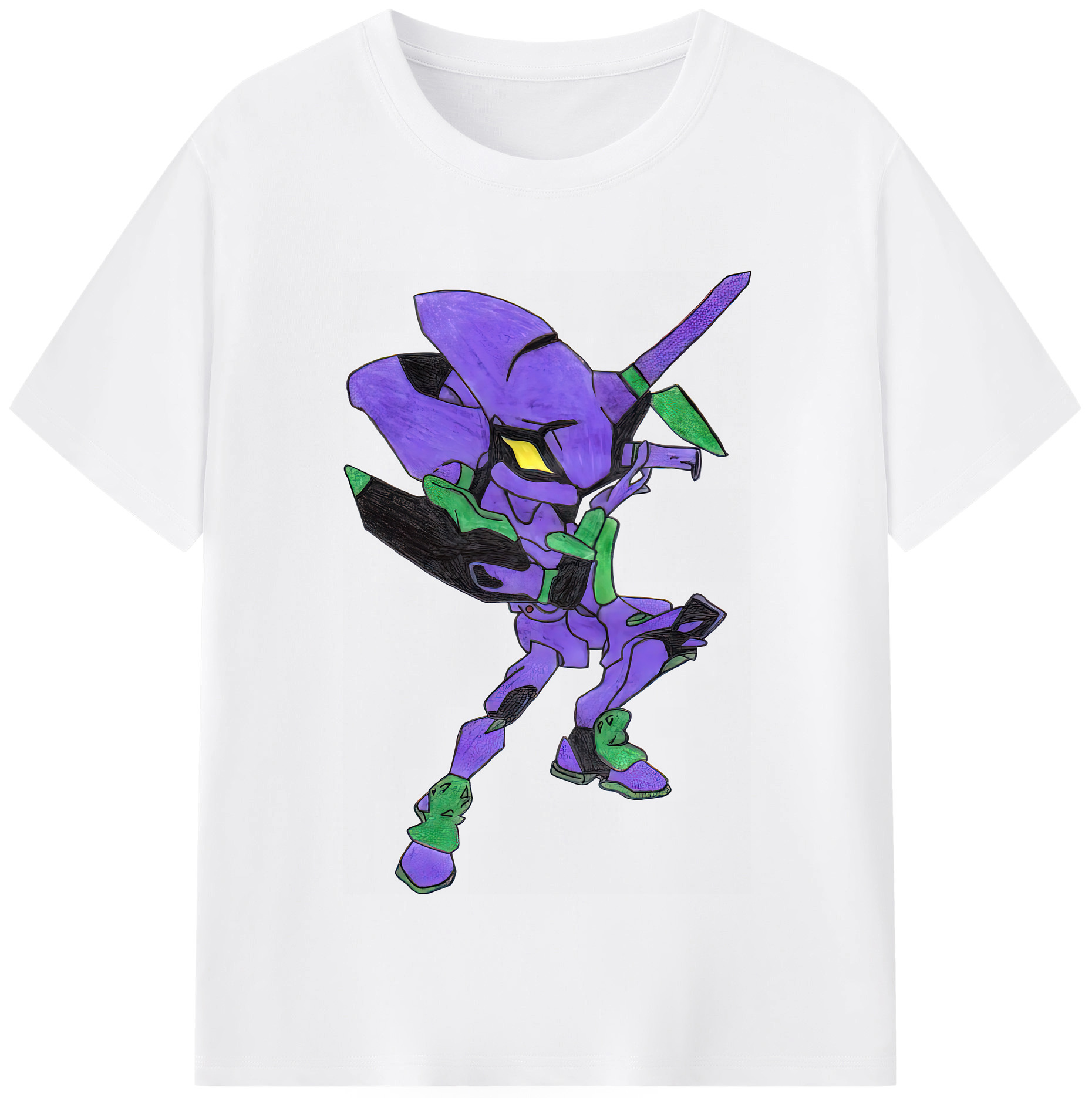 （画像用） EVA 新世紀エヴァンゲリオン 綿100％半袖Tシャツ（フロントプリント）