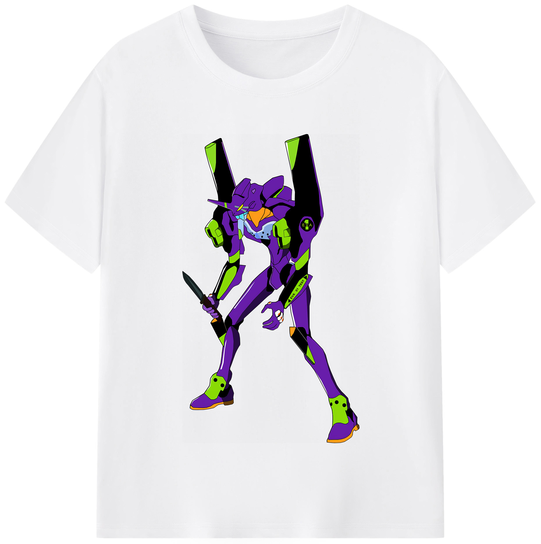 （画像用） EVA 新世紀エヴァンゲリオン 綿100％半袖Tシャツ（フロントプリント）