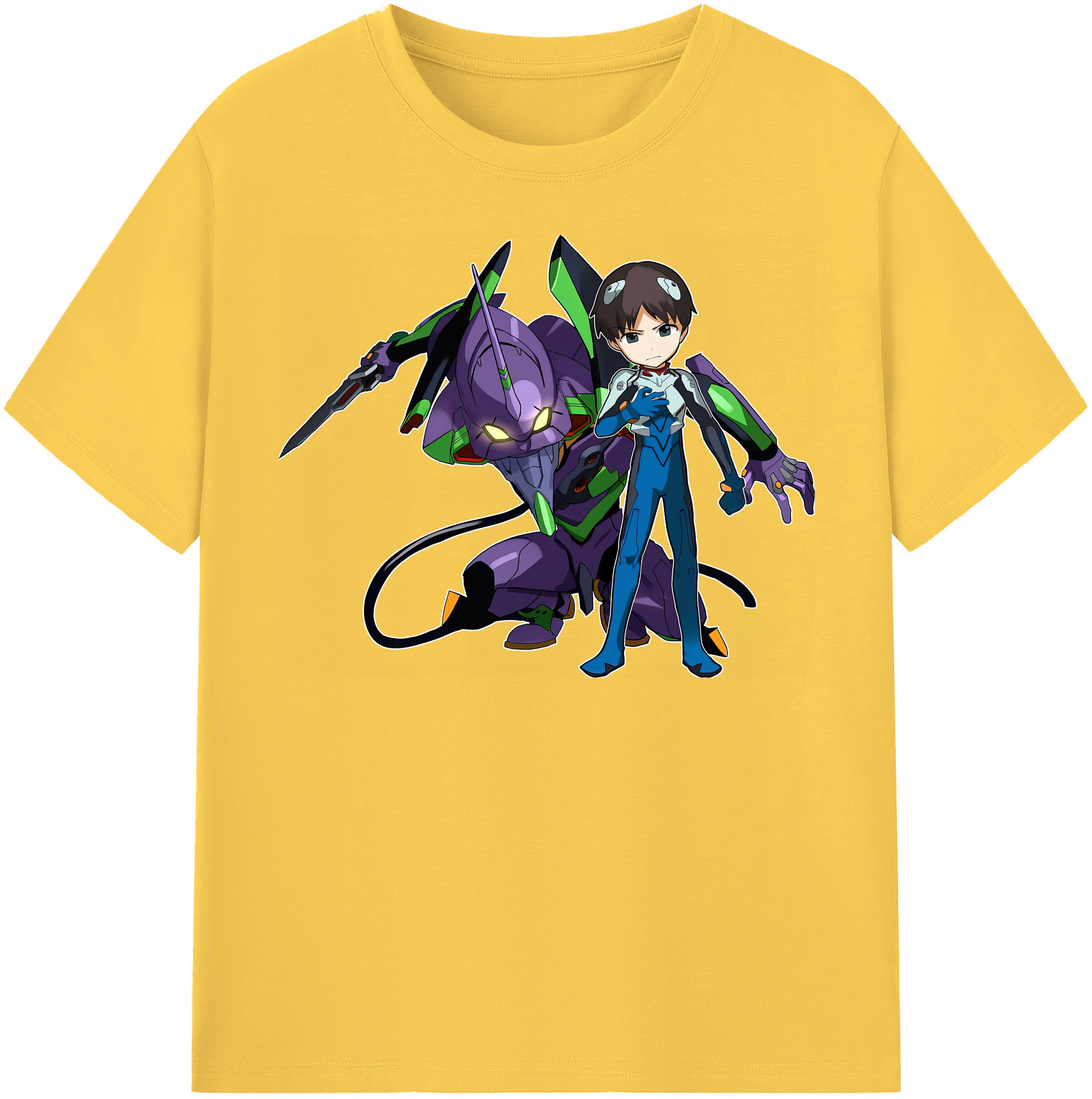 （画像用） EVA 新世紀エヴァンゲリオン 綿100％半袖Tシャツ（フロントプリント）