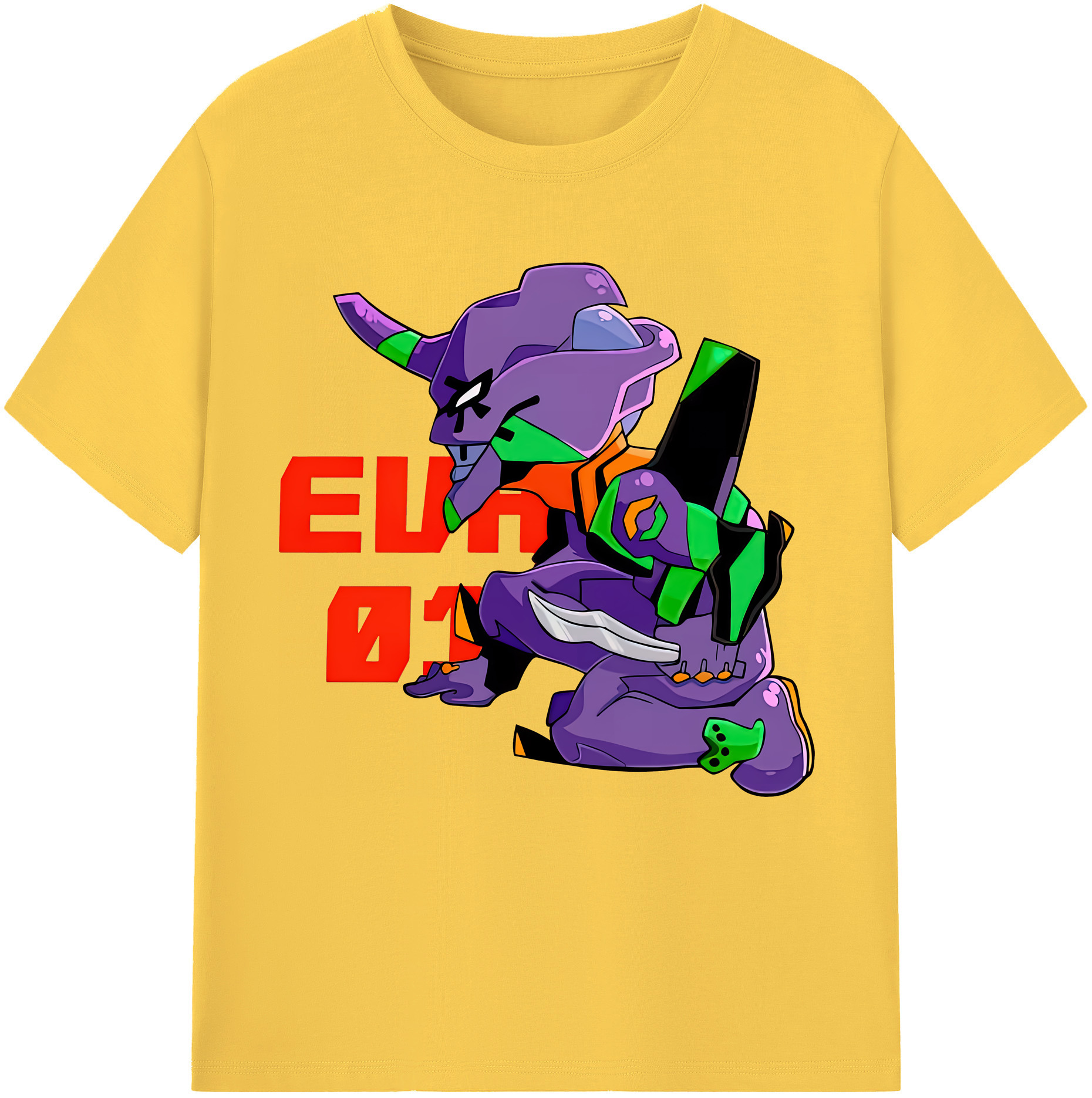 （画像用） EVA 新世紀エヴァンゲリオン 綿100％半袖Tシャツ（フロントプリント）