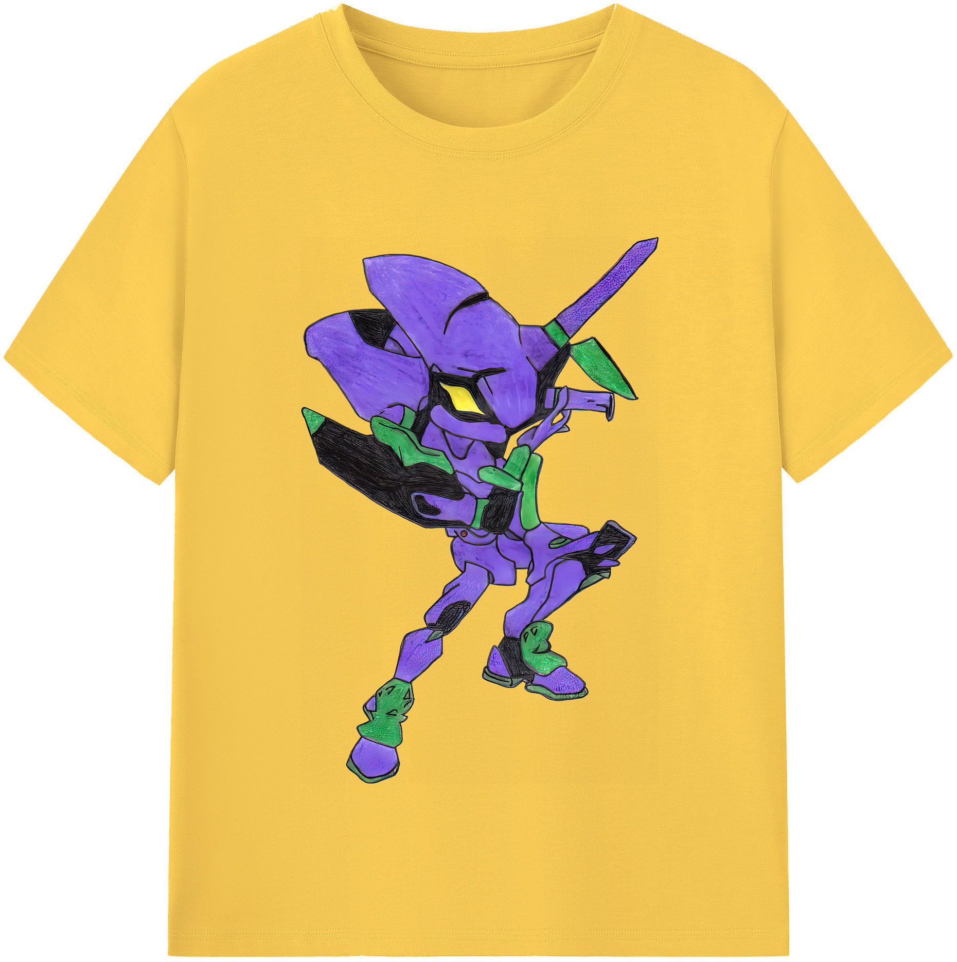 （画像用） EVA 新世紀エヴァンゲリオン 綿100％半袖Tシャツ（フロントプリント）