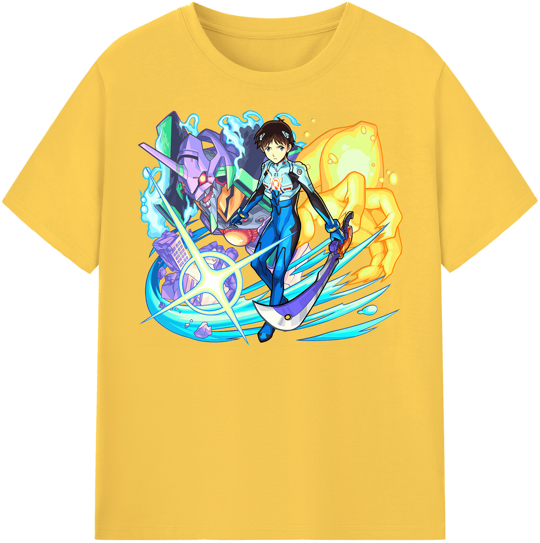 （画像用） EVA 新世紀エヴァンゲリオン 綿100％半袖Tシャツ（フロントプリント）