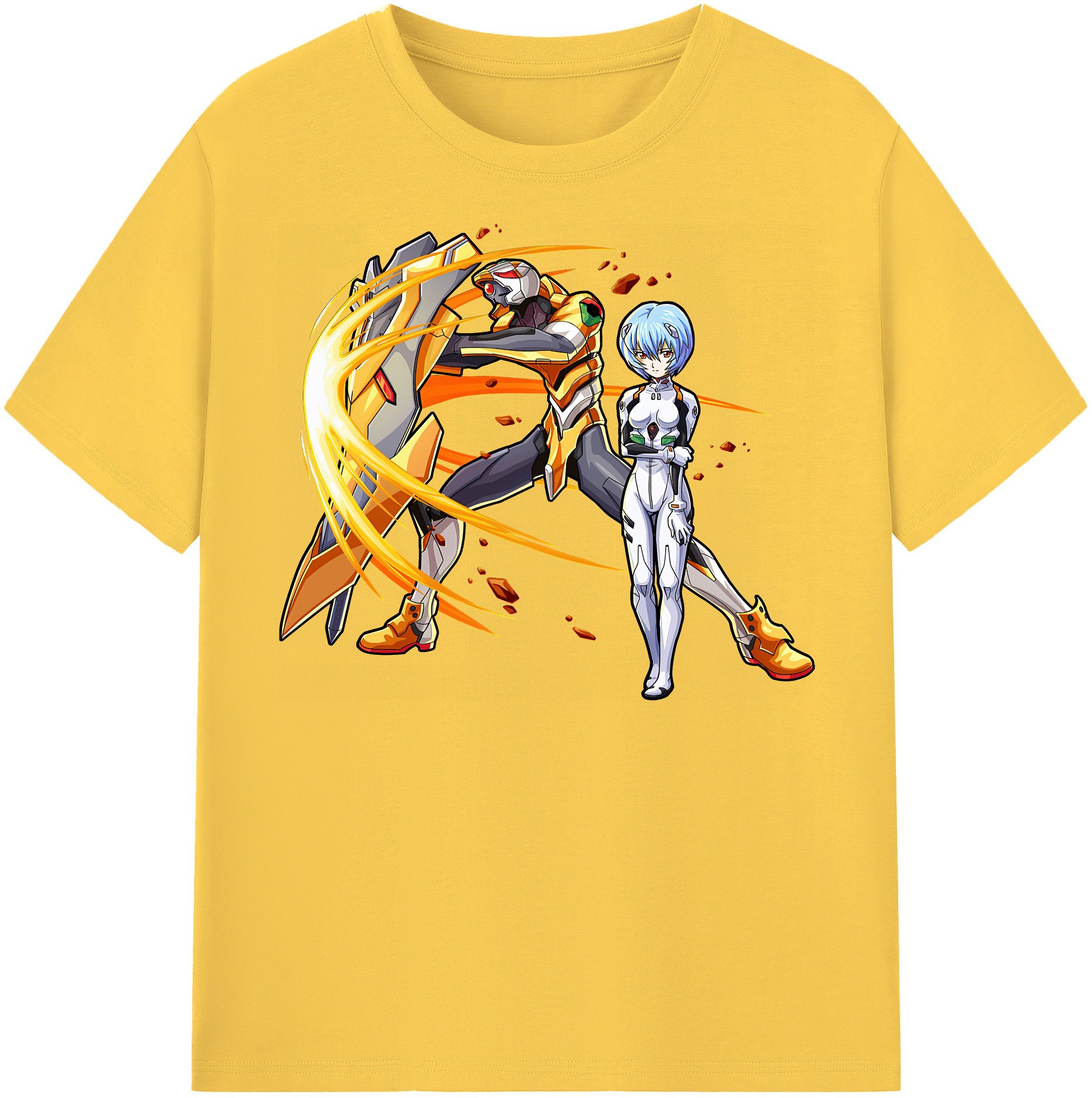 （画像用） EVA 新世紀エヴァンゲリオン 綿100％半袖Tシャツ（フロントプリント）