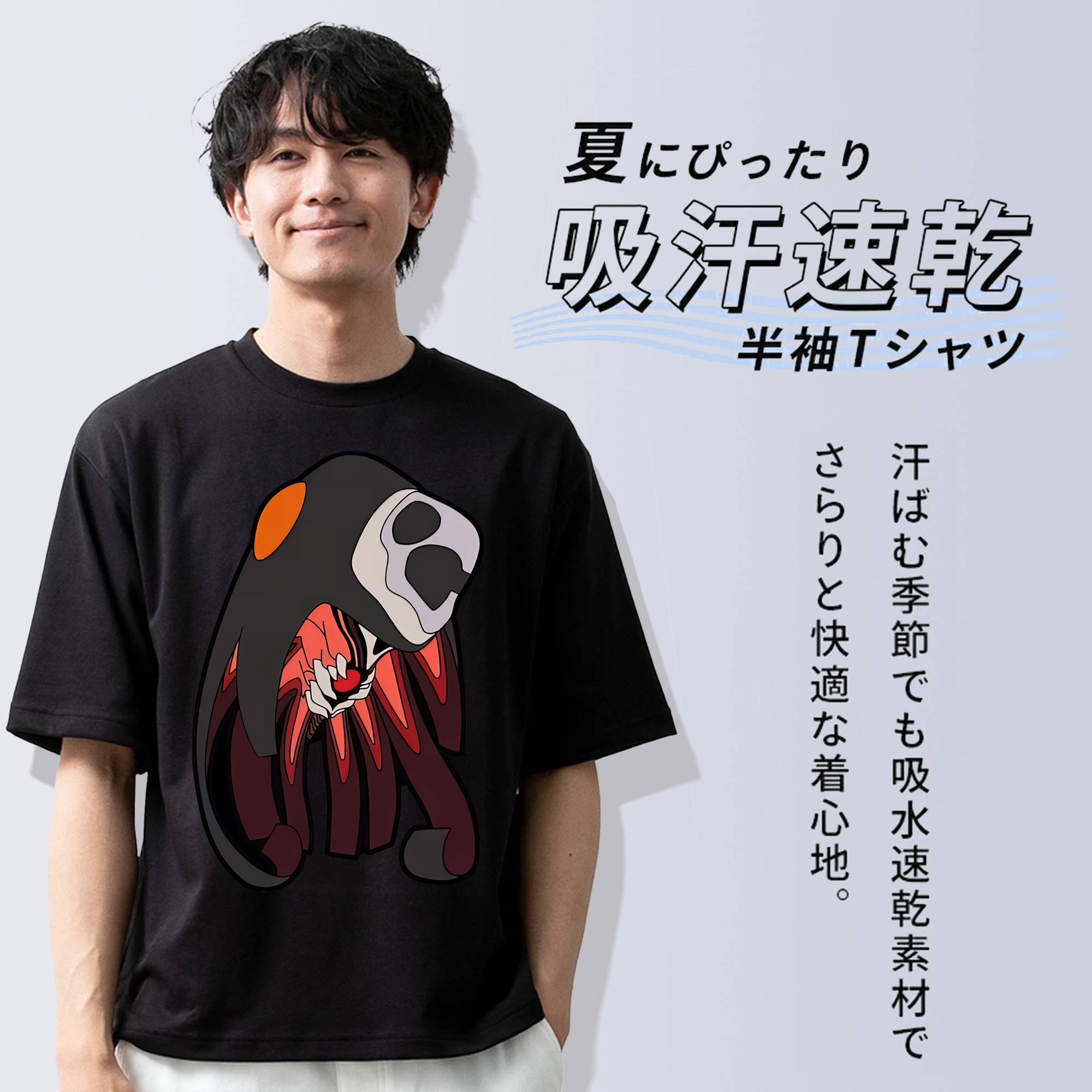 EVA 新世紀エヴァンゲリオン 綿100％半袖Tシャツ（フロントプリント）