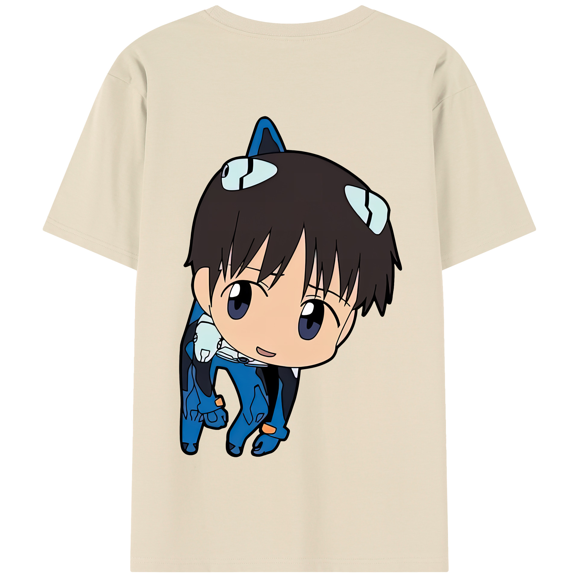 （画像用） EVA 新世紀エヴァンゲリオン 綿100％半袖Tシャツ（背面プリント）