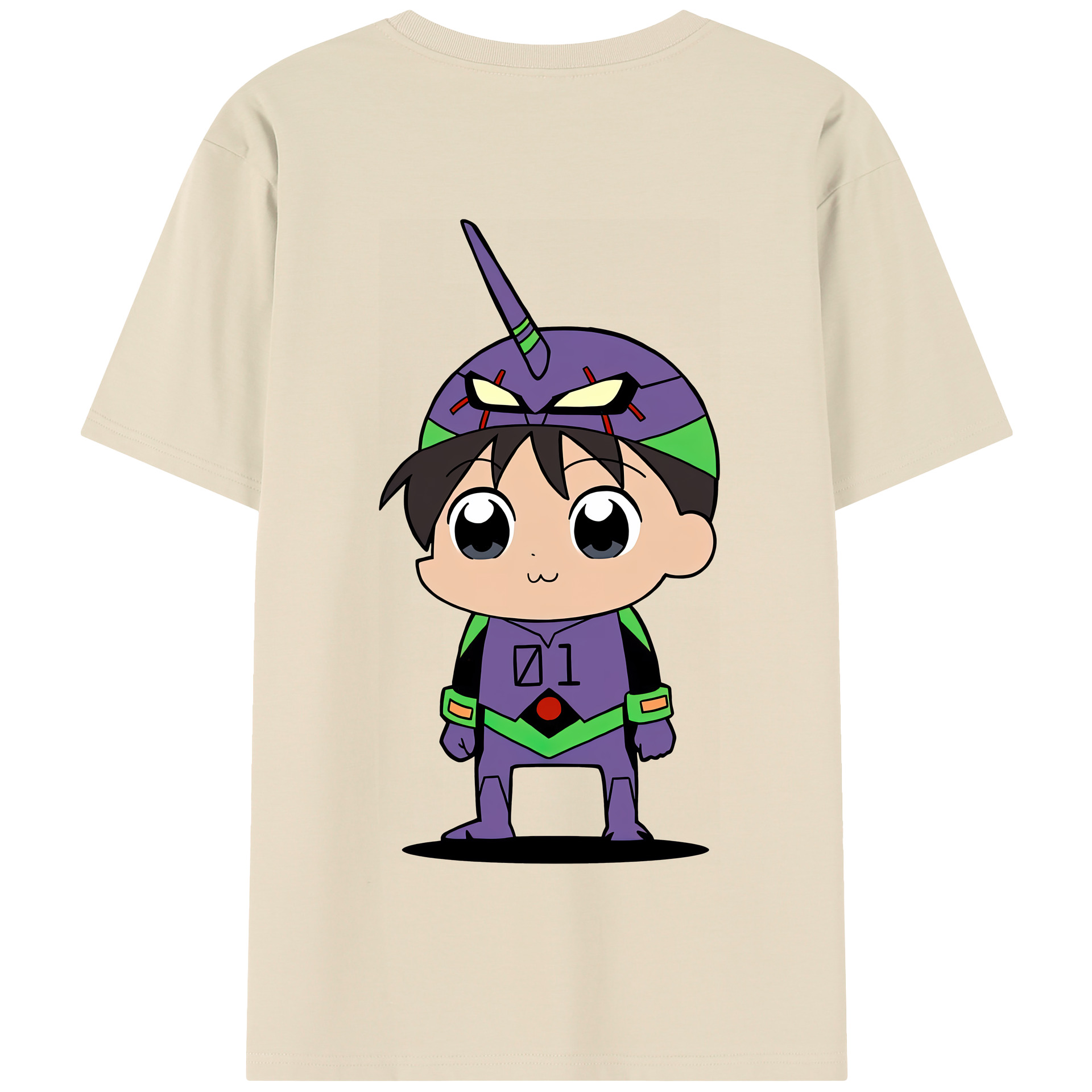 （画像用） EVA 新世紀エヴァンゲリオン 綿100％半袖Tシャツ（背面プリント）