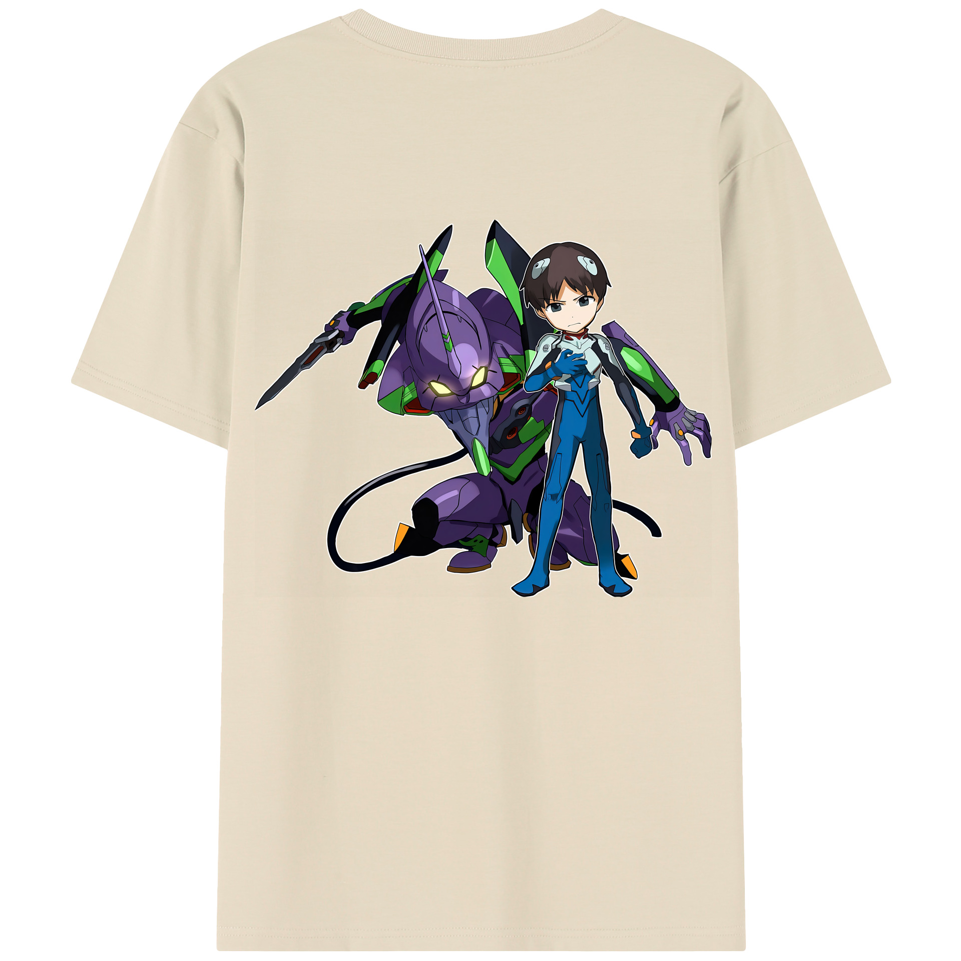 （画像用） EVA 新世紀エヴァンゲリオン 綿100％半袖Tシャツ（背面プリント）