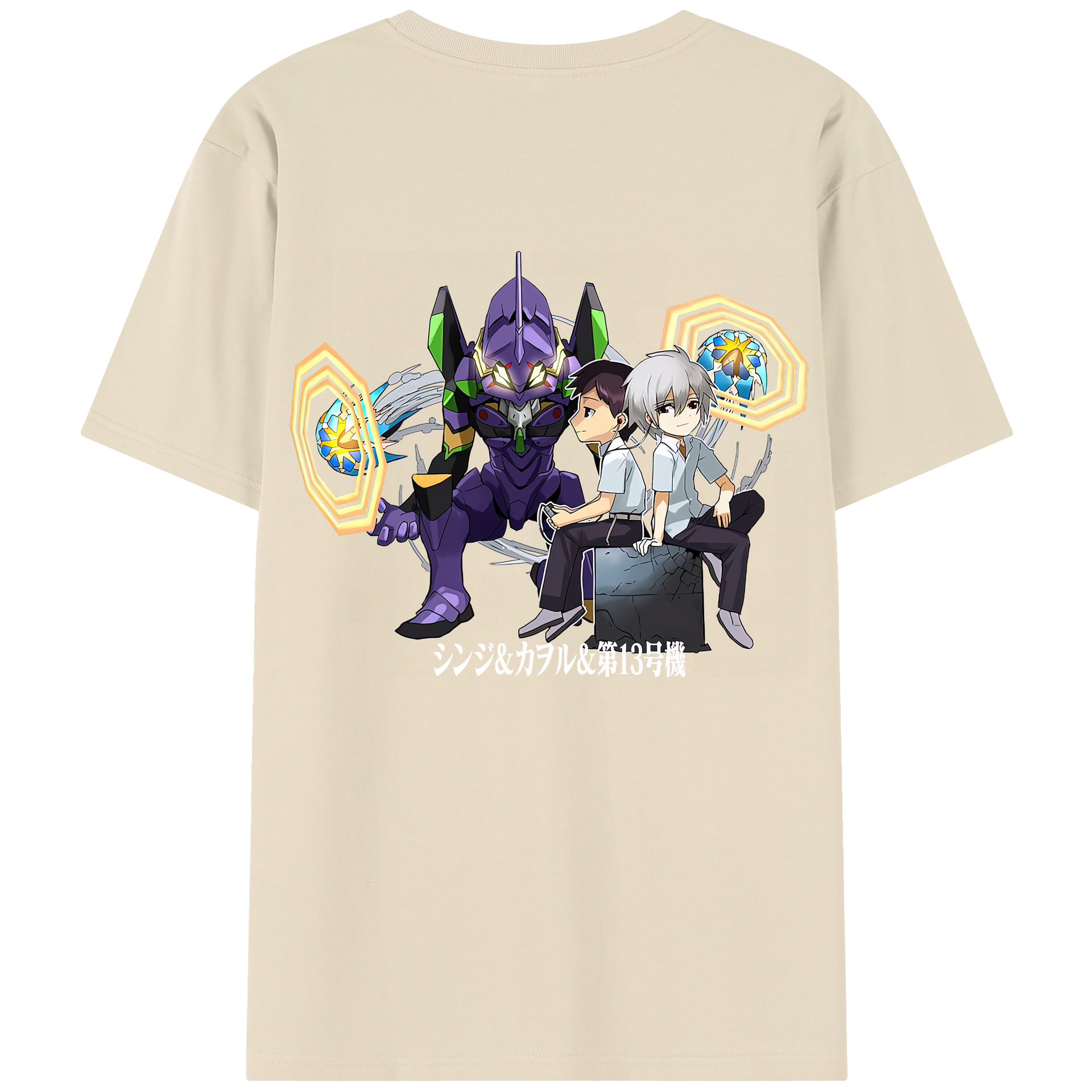 （画像用） EVA 新世紀エヴァンゲリオン 綿100％半袖Tシャツ（背面プリント）