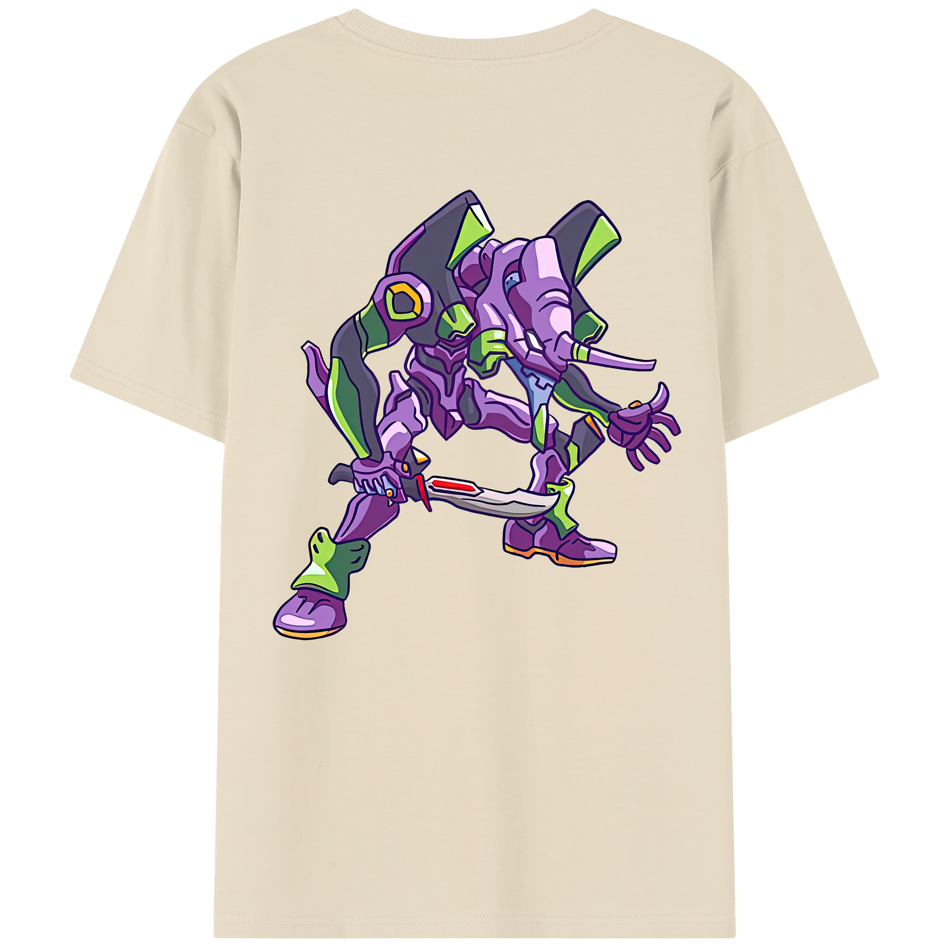 （画像用） EVA 新世紀エヴァンゲリオン 綿100％半袖Tシャツ（背面プリント）