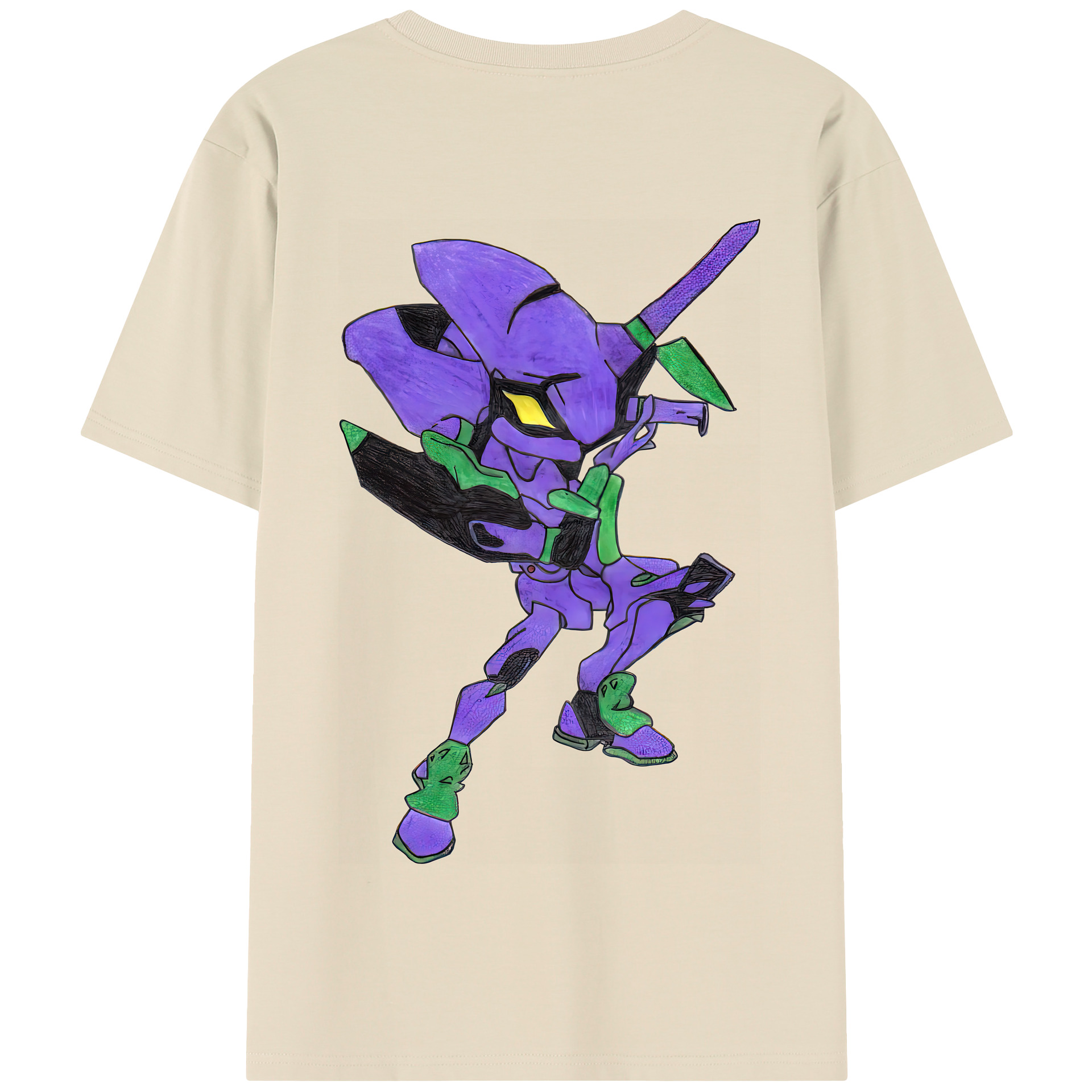 （画像用） EVA 新世紀エヴァンゲリオン 綿100％半袖Tシャツ（背面プリント）
