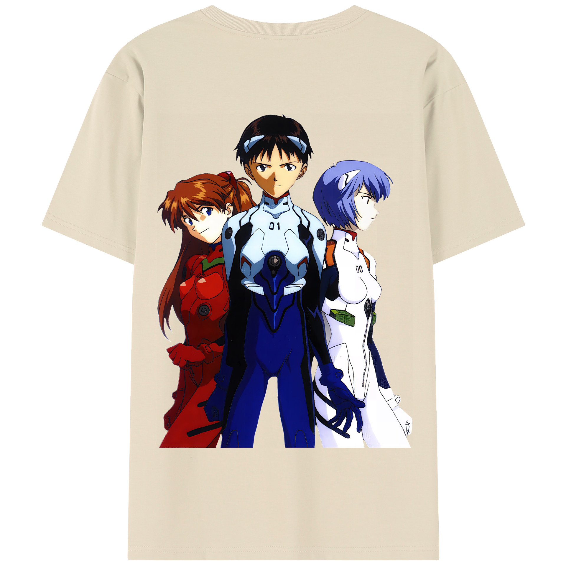 （画像用） EVA 新世紀エヴァンゲリオン 綿100％半袖Tシャツ（背面プリント）
