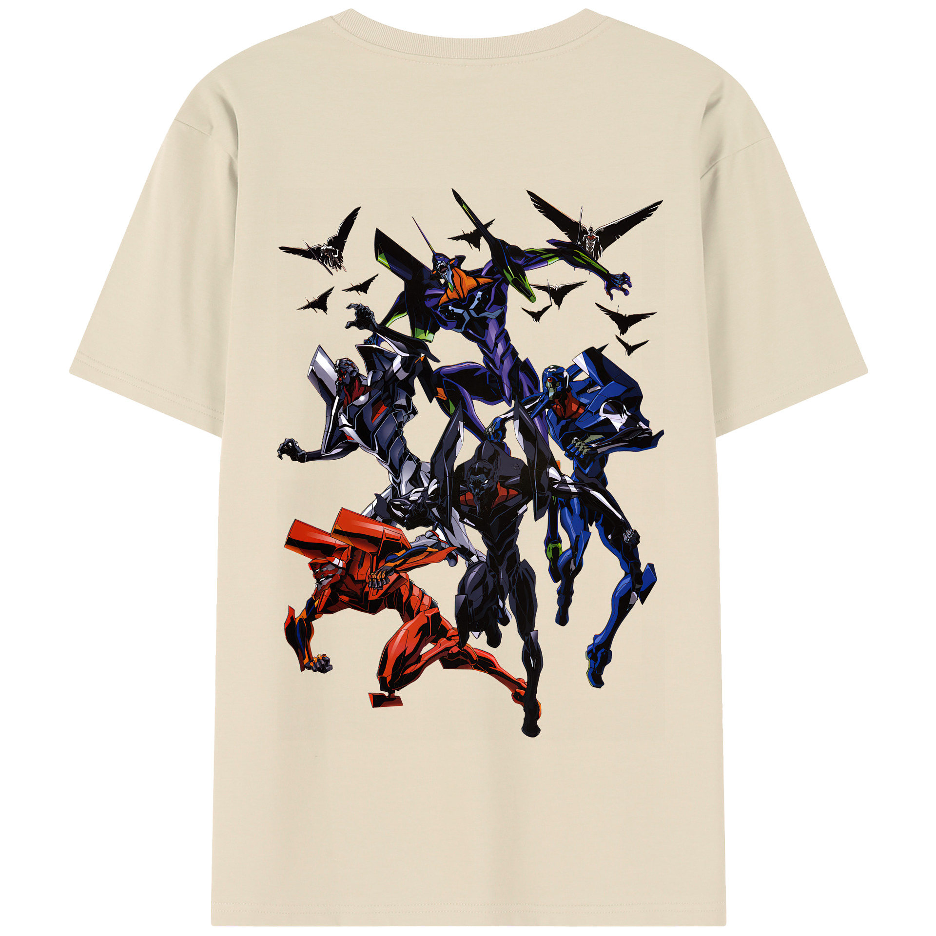 （画像用） EVA 新世紀エヴァンゲリオン 綿100％半袖Tシャツ（背面プリント）
