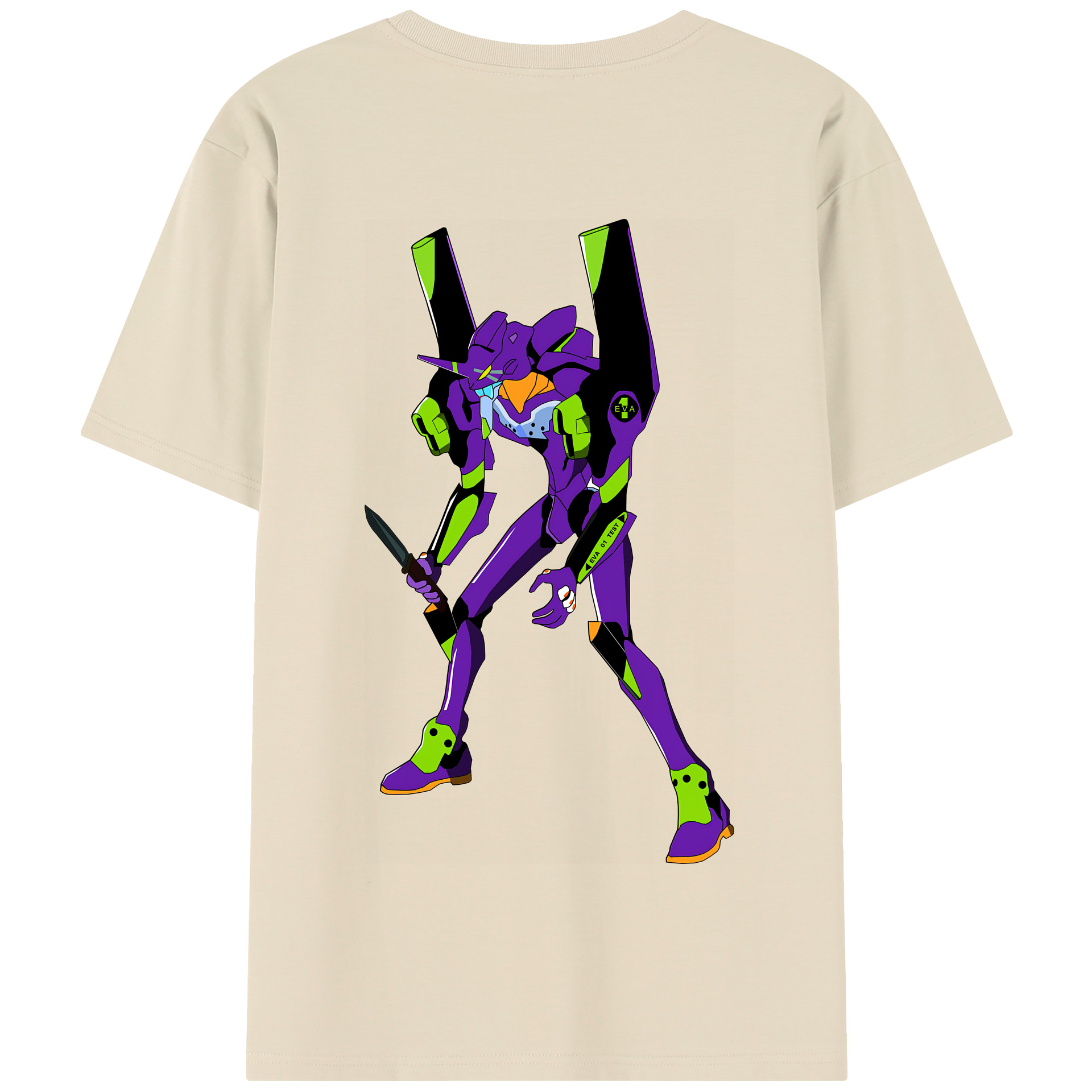 （画像用） EVA 新世紀エヴァンゲリオン 綿100％半袖Tシャツ（背面プリント）