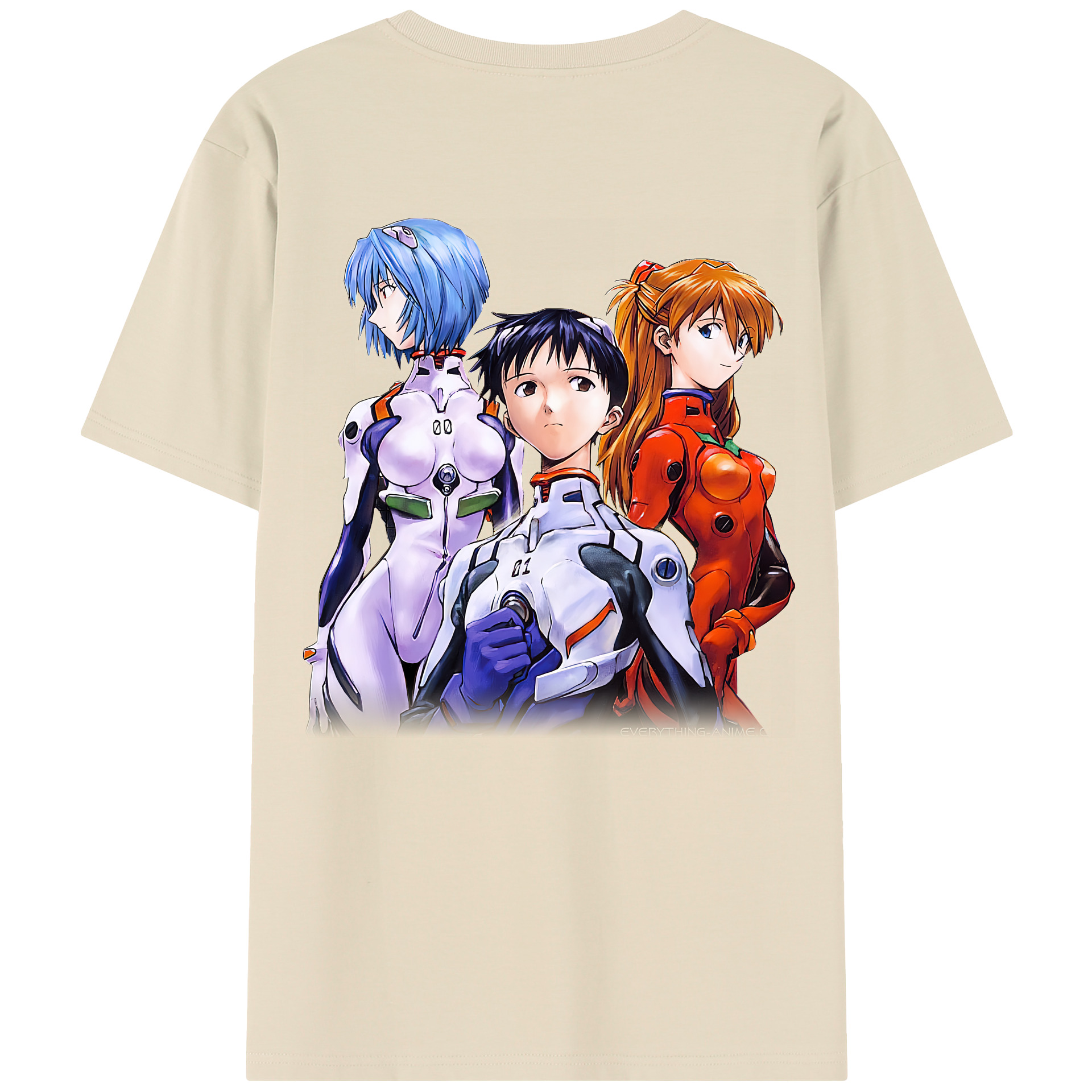 （画像用） EVA 新世紀エヴァンゲリオン 綿100％半袖Tシャツ（背面プリント）