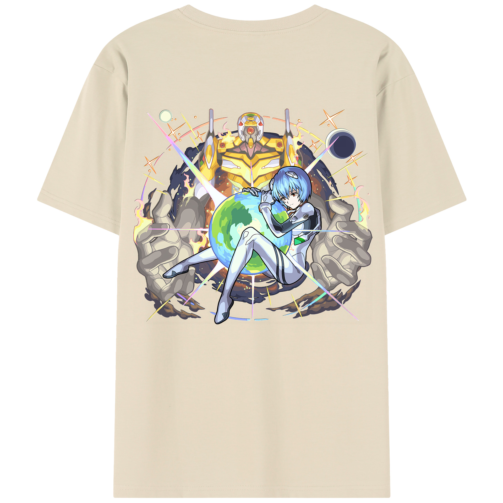 （画像用） EVA 新世紀エヴァンゲリオン 綿100％半袖Tシャツ（背面プリント）