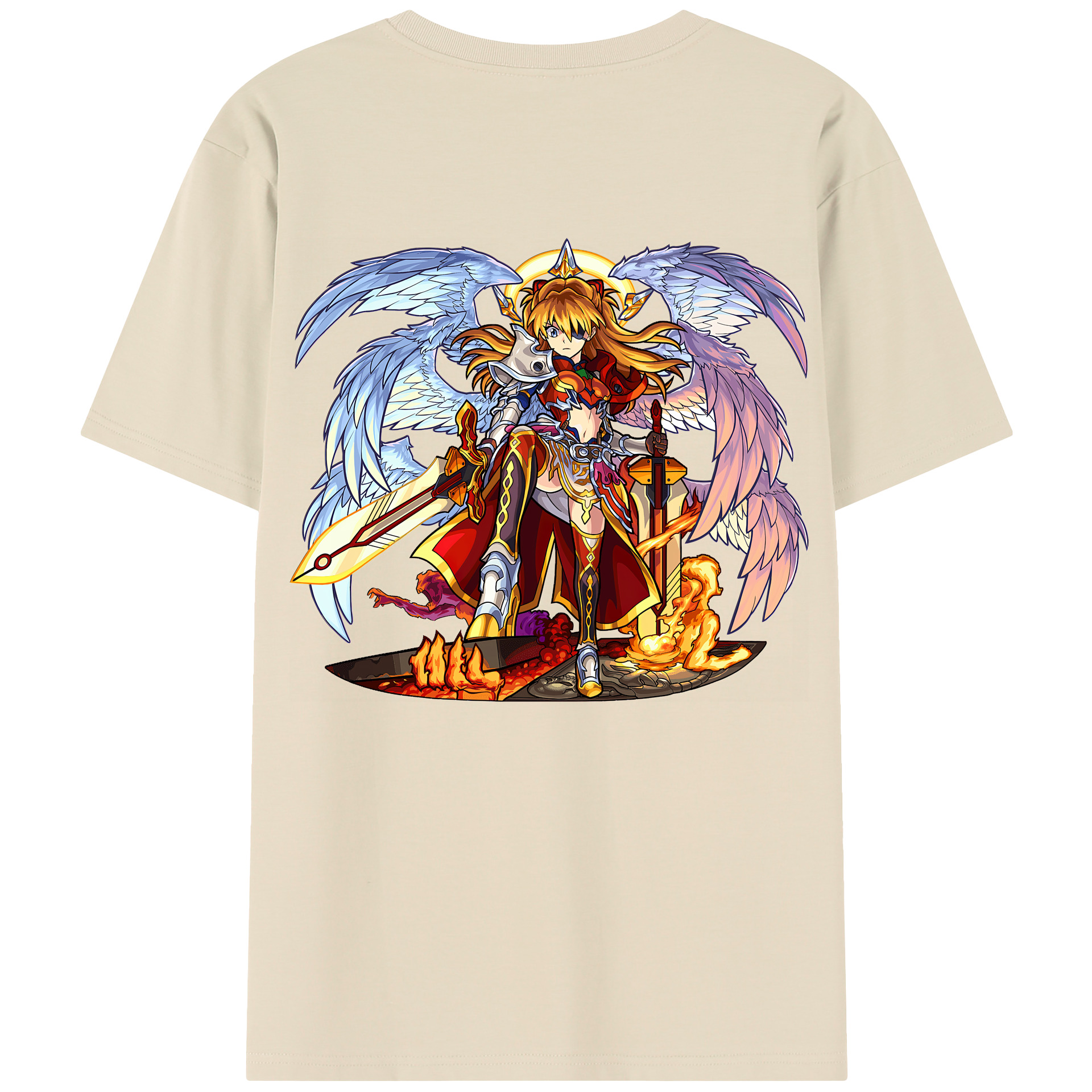 （画像用） EVA 新世紀エヴァンゲリオン 綿100％半袖Tシャツ（背面プリント）