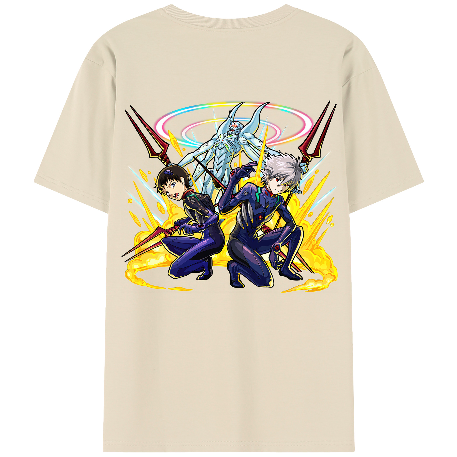 （画像用） EVA 新世紀エヴァンゲリオン 綿100％半袖Tシャツ（背面プリント）