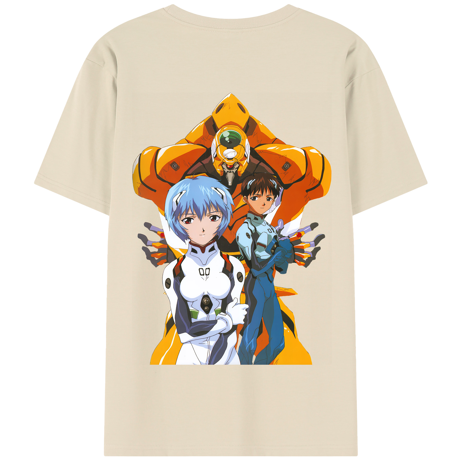 （画像用） EVA 新世紀エヴァンゲリオン 綿100％半袖Tシャツ（背面プリント）
