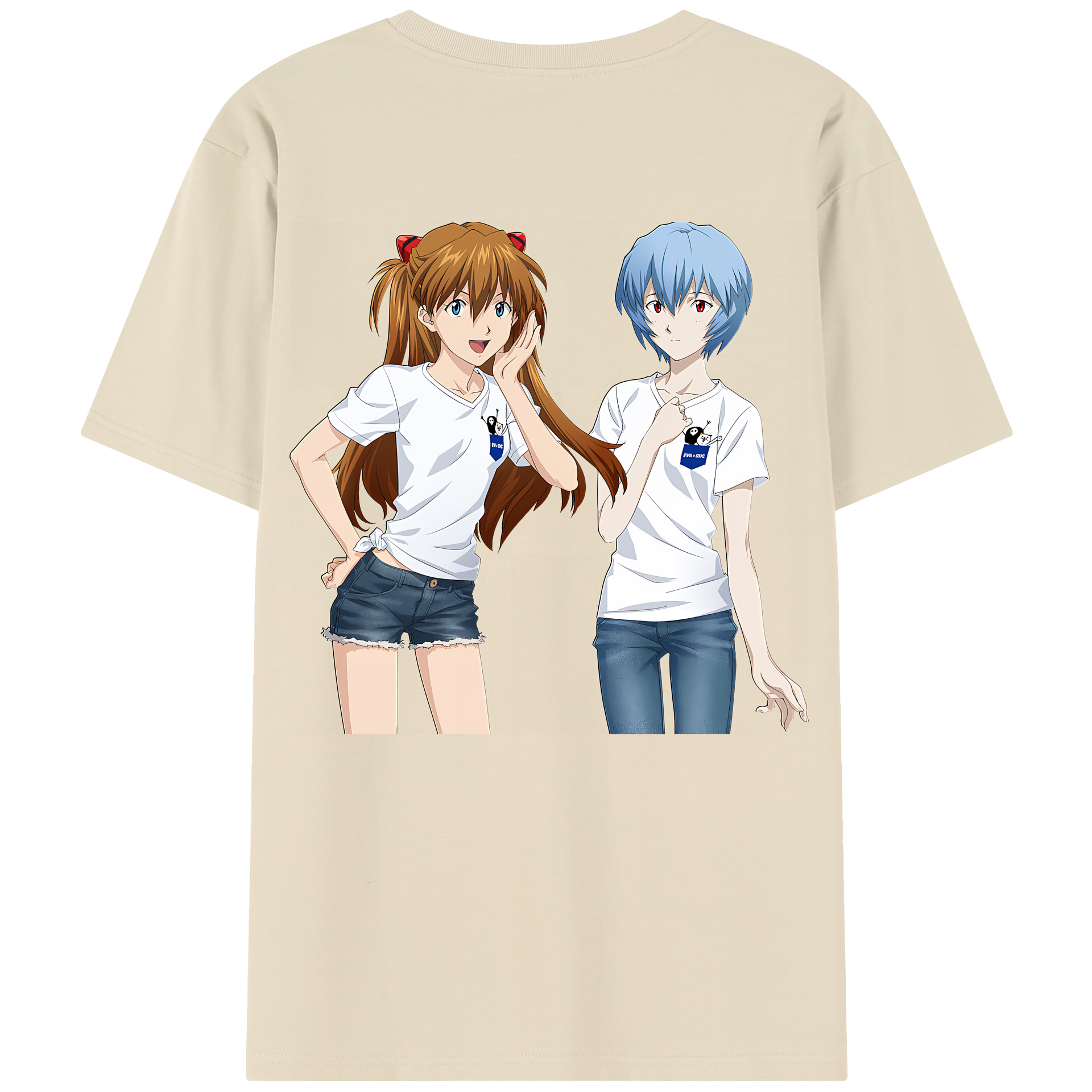 （画像用） EVA 新世紀エヴァンゲリオン 綿100％半袖Tシャツ（背面プリント）