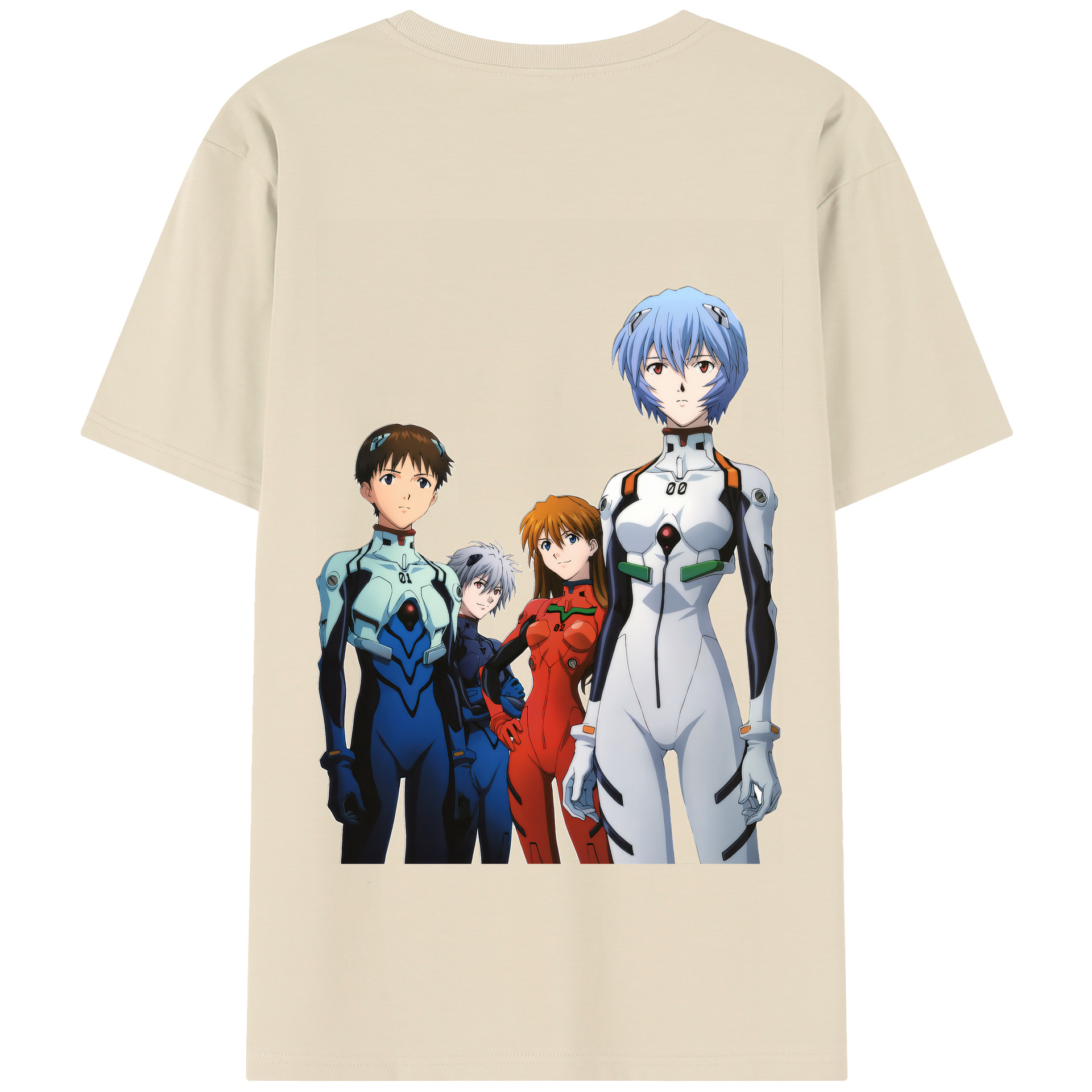 （画像用） EVA 新世紀エヴァンゲリオン 綿100％半袖Tシャツ（背面プリント）