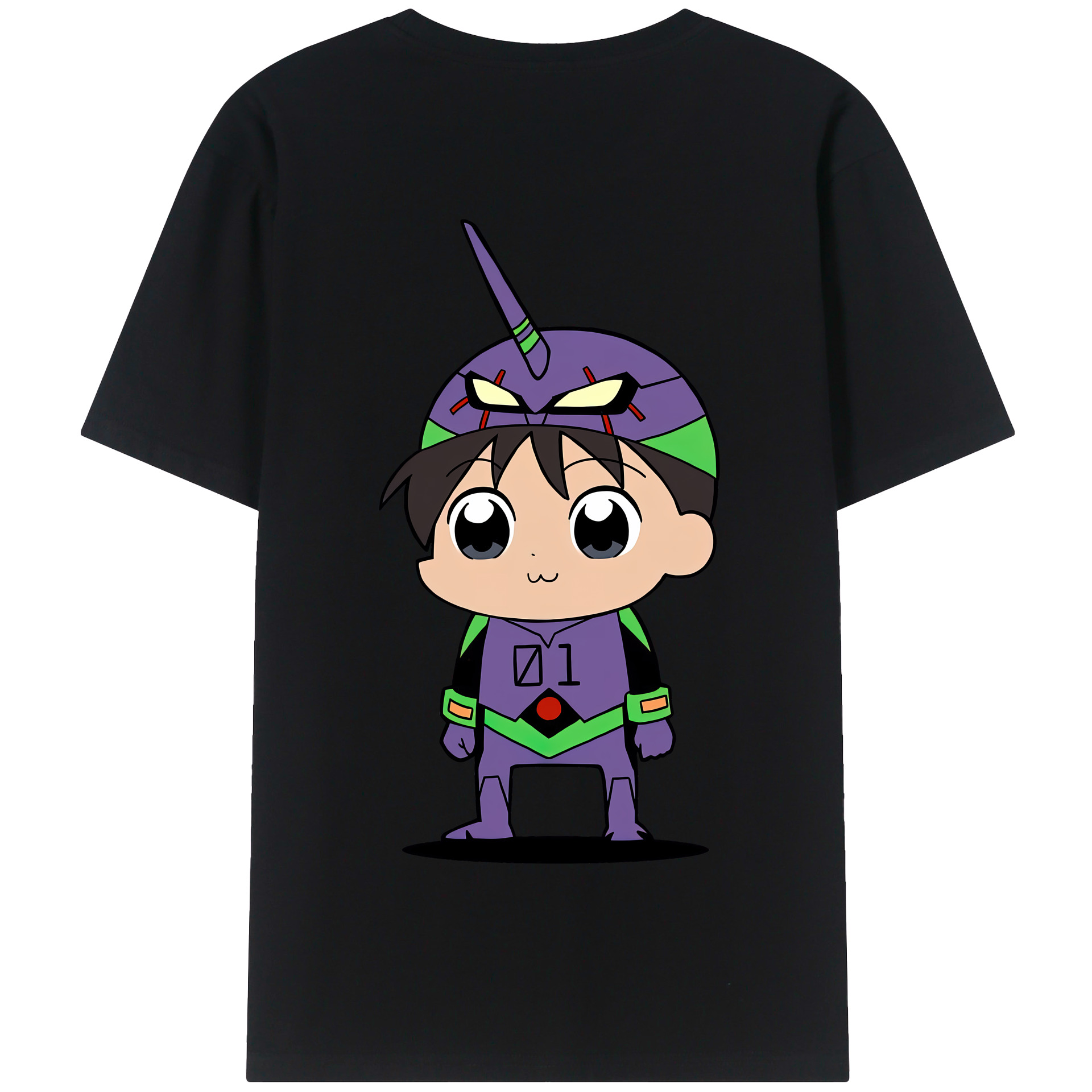 （画像用） EVA 新世紀エヴァンゲリオン 綿100％半袖Tシャツ（背面プリント）