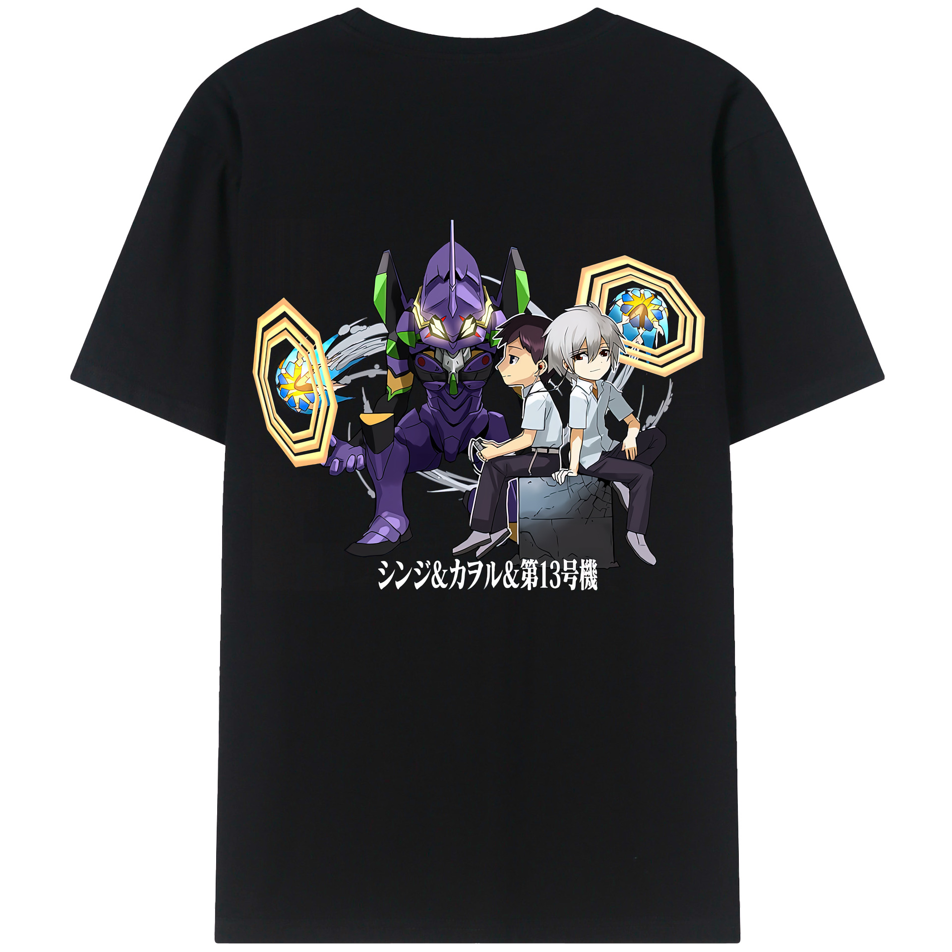 （画像用） EVA 新世紀エヴァンゲリオン 綿100％半袖Tシャツ（背面プリント）