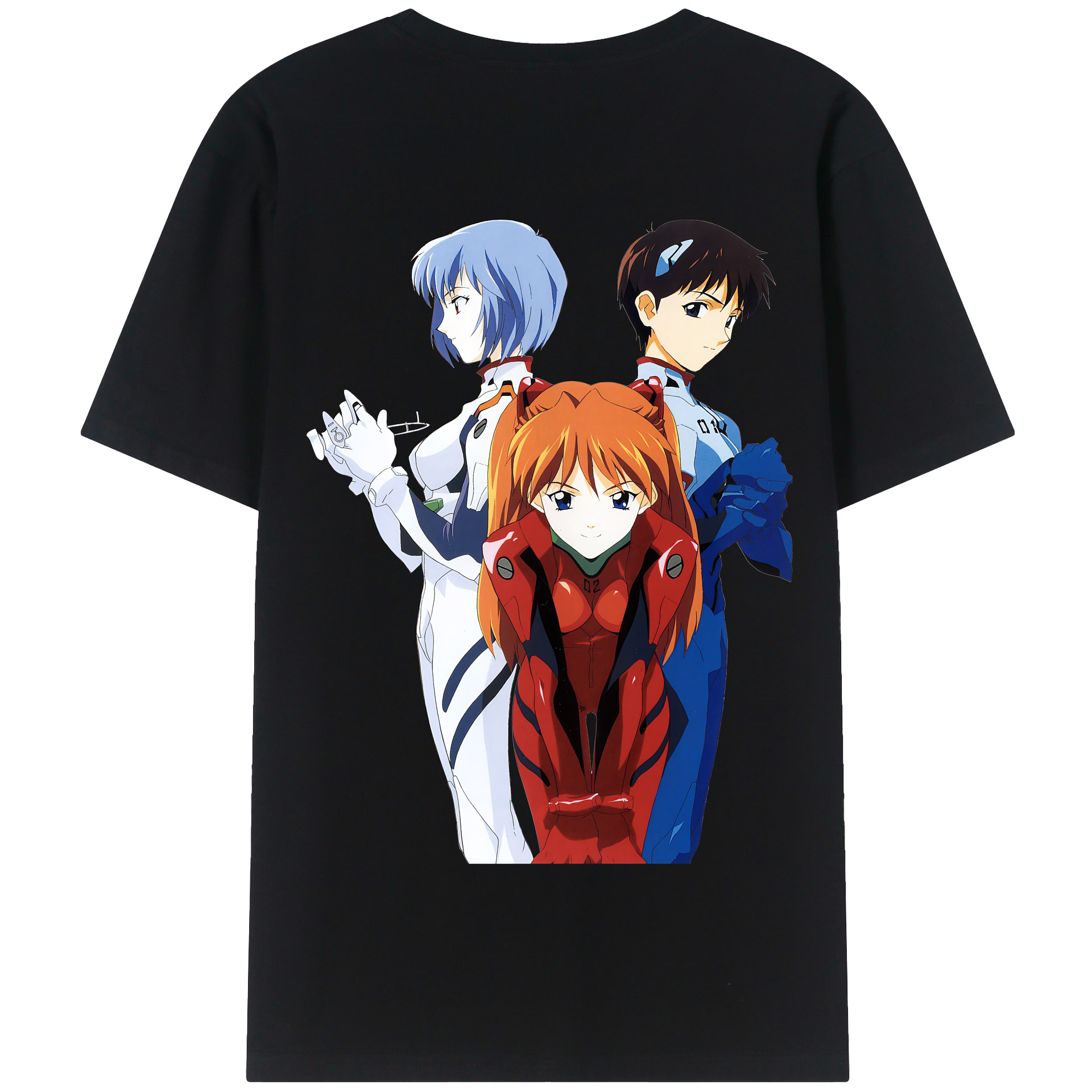 （画像用） EVA 新世紀エヴァンゲリオン 綿100％半袖Tシャツ（背面プリント）