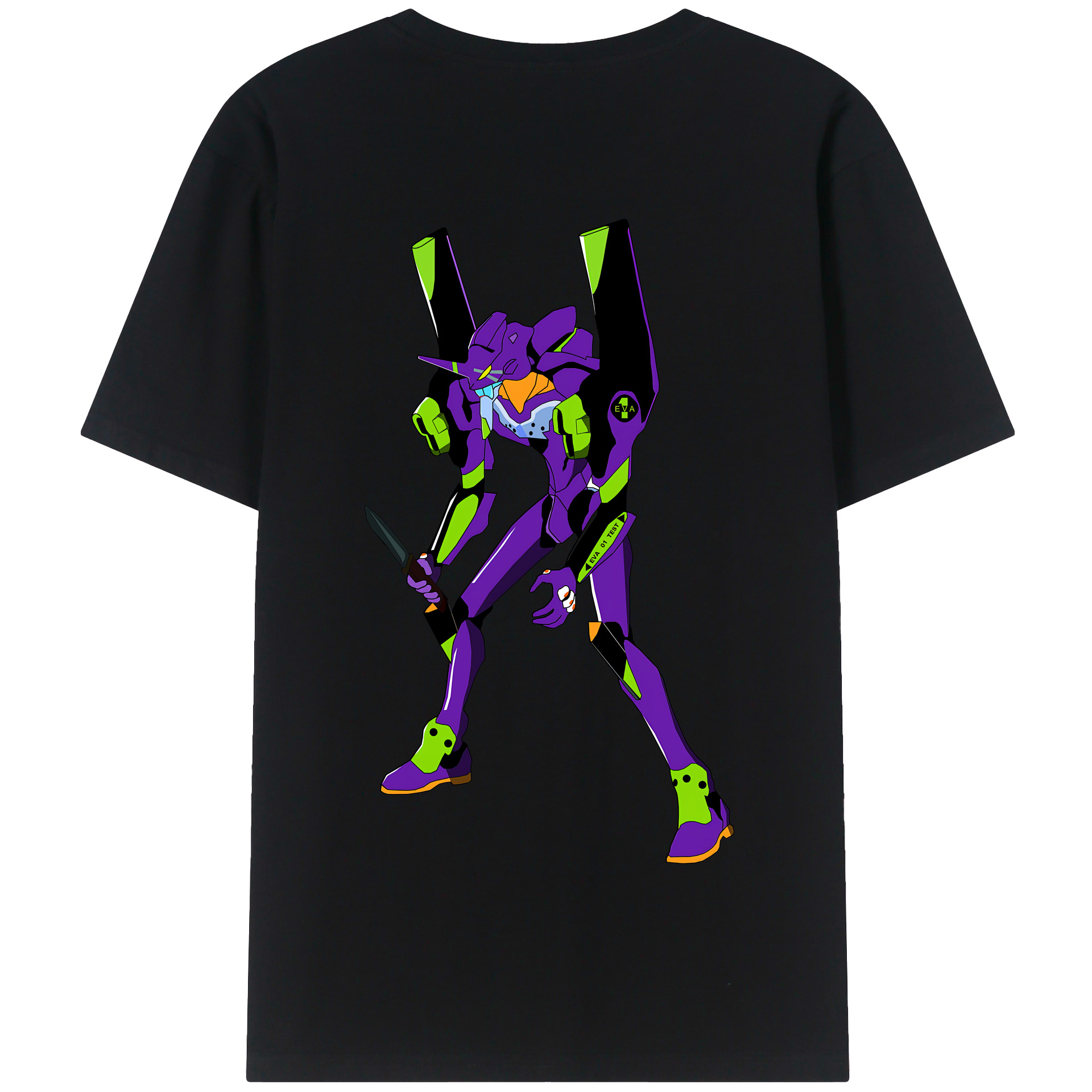 （画像用） EVA 新世紀エヴァンゲリオン 綿100％半袖Tシャツ（背面プリント）