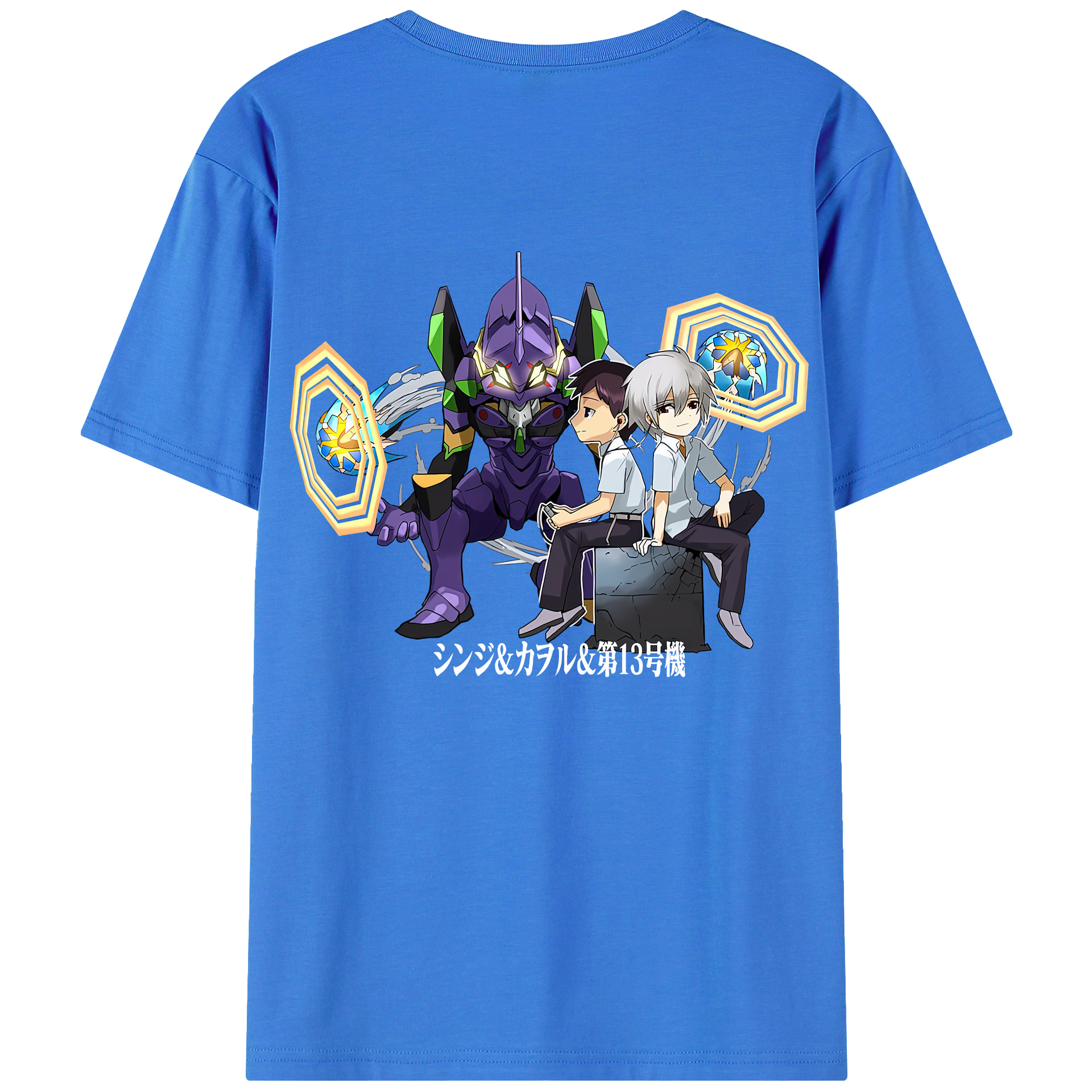 （画像用） EVA 新世紀エヴァンゲリオン 綿100％半袖Tシャツ（背面プリント）